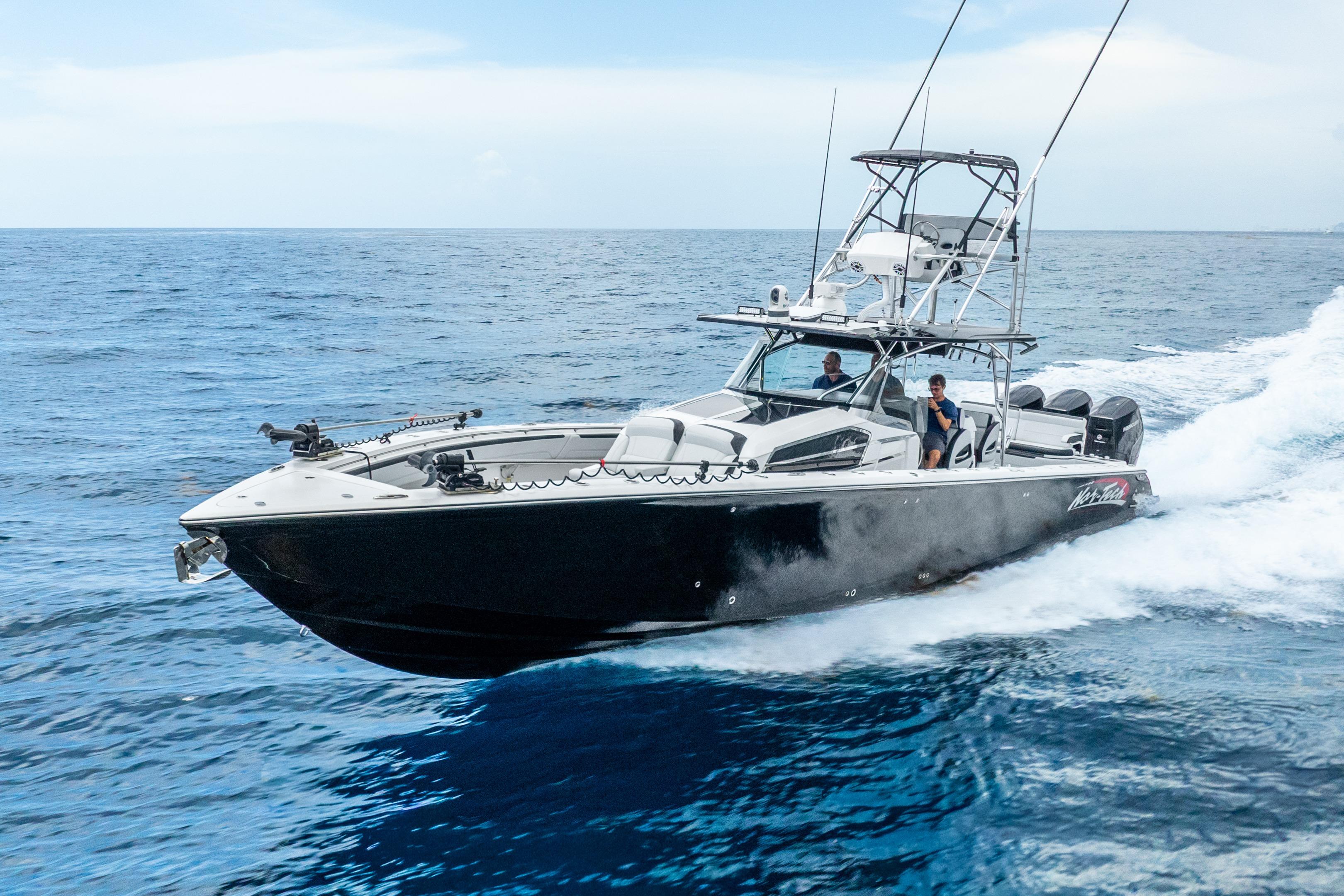 2024 Nor-Tech 452 Super Fish cruising on open ocean waters.