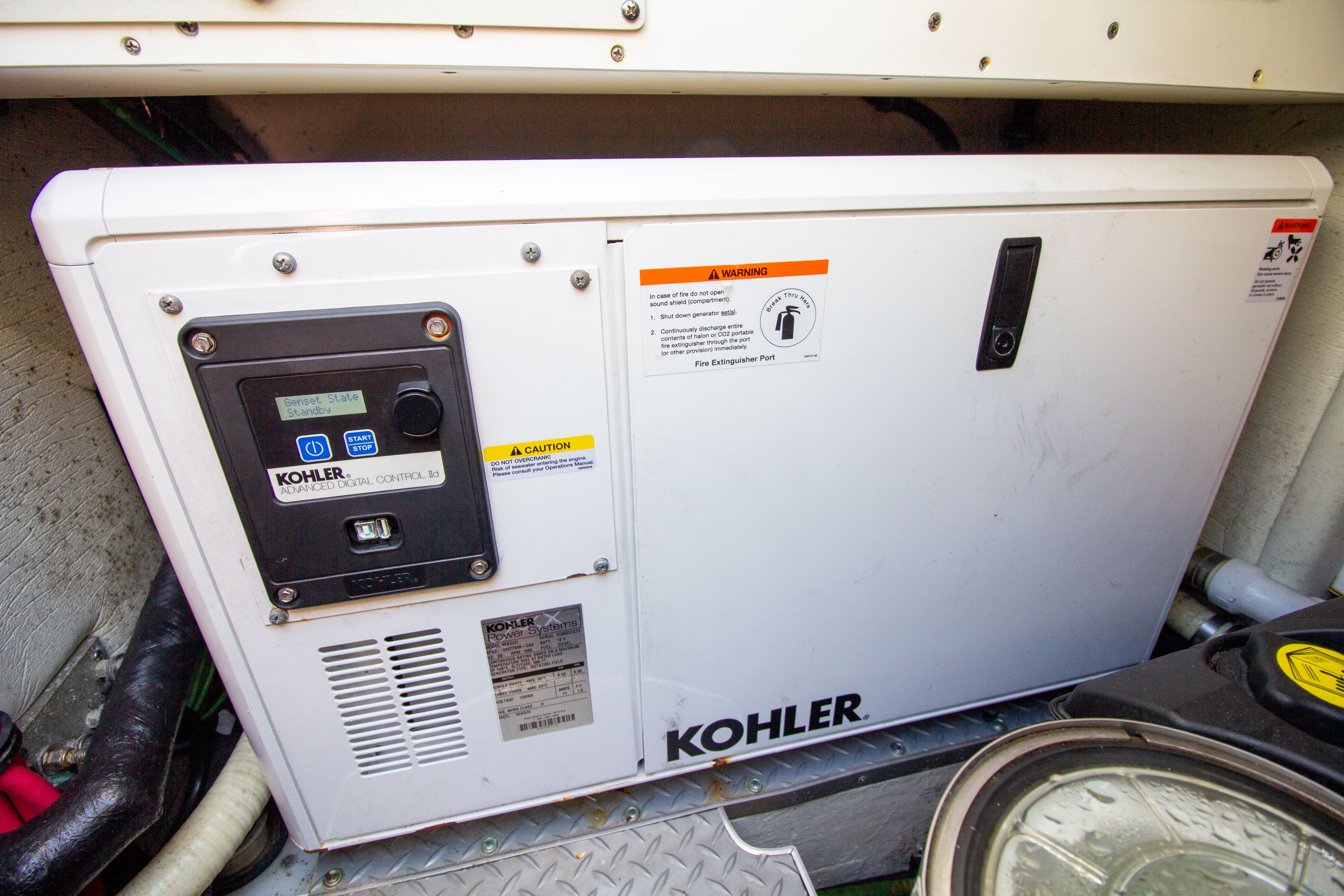 Kohler generator in a 2016 Formula 40 Performance Cruiser.