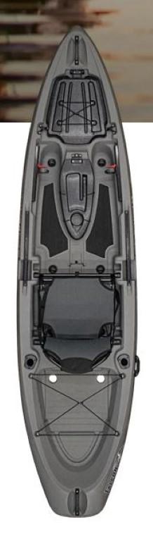 2023 Native Watercraft Falcon 11 kayak, top view, gray color.