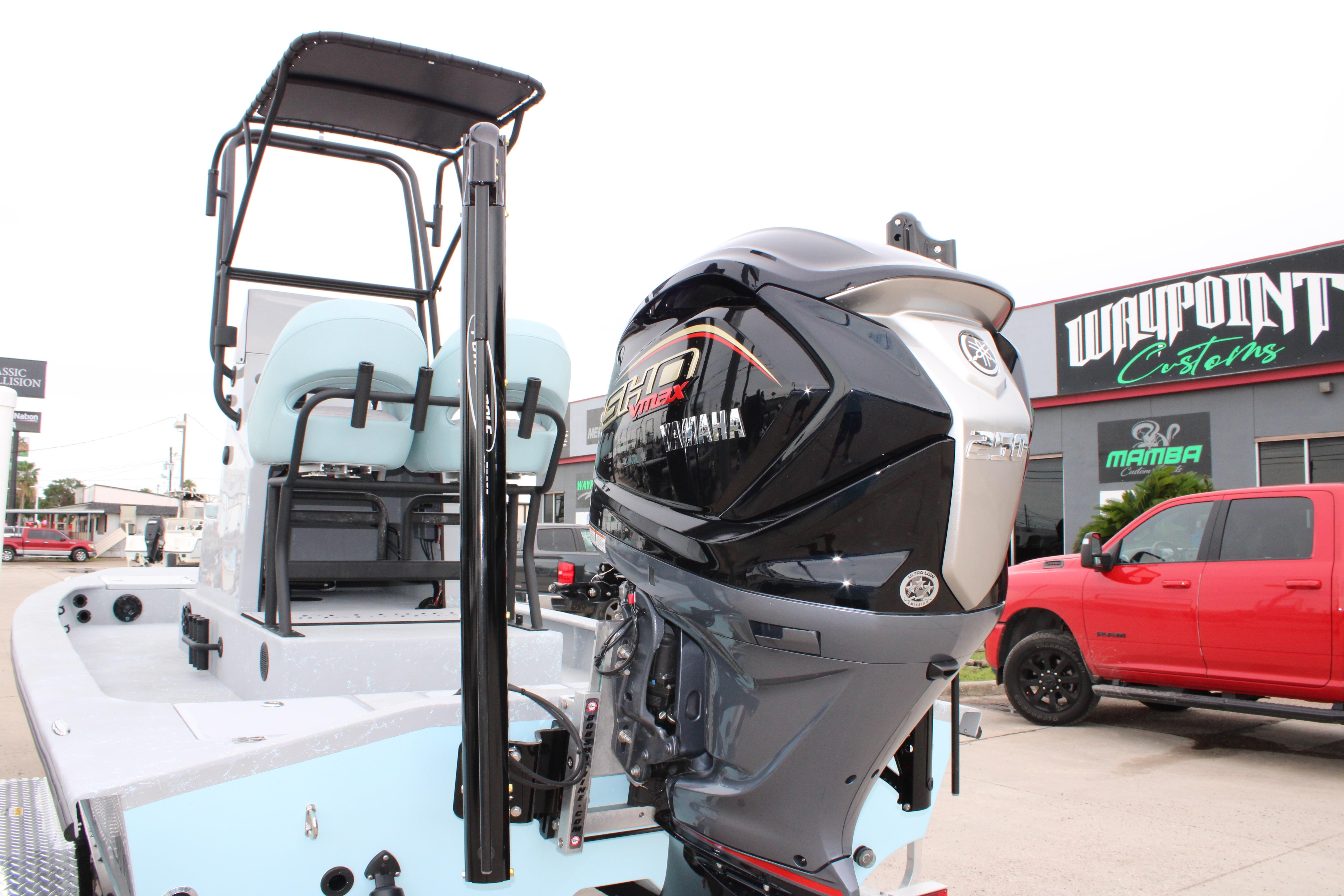 2026 Freedom Boats 24 Defender with Yamaha engine at Waypoint Customs.