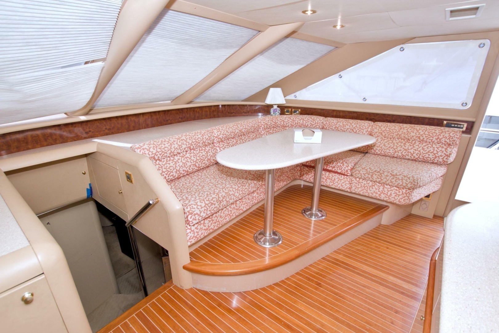 1998 Lazzara Yachts 76 Skylounge Grand Salon - Image 51