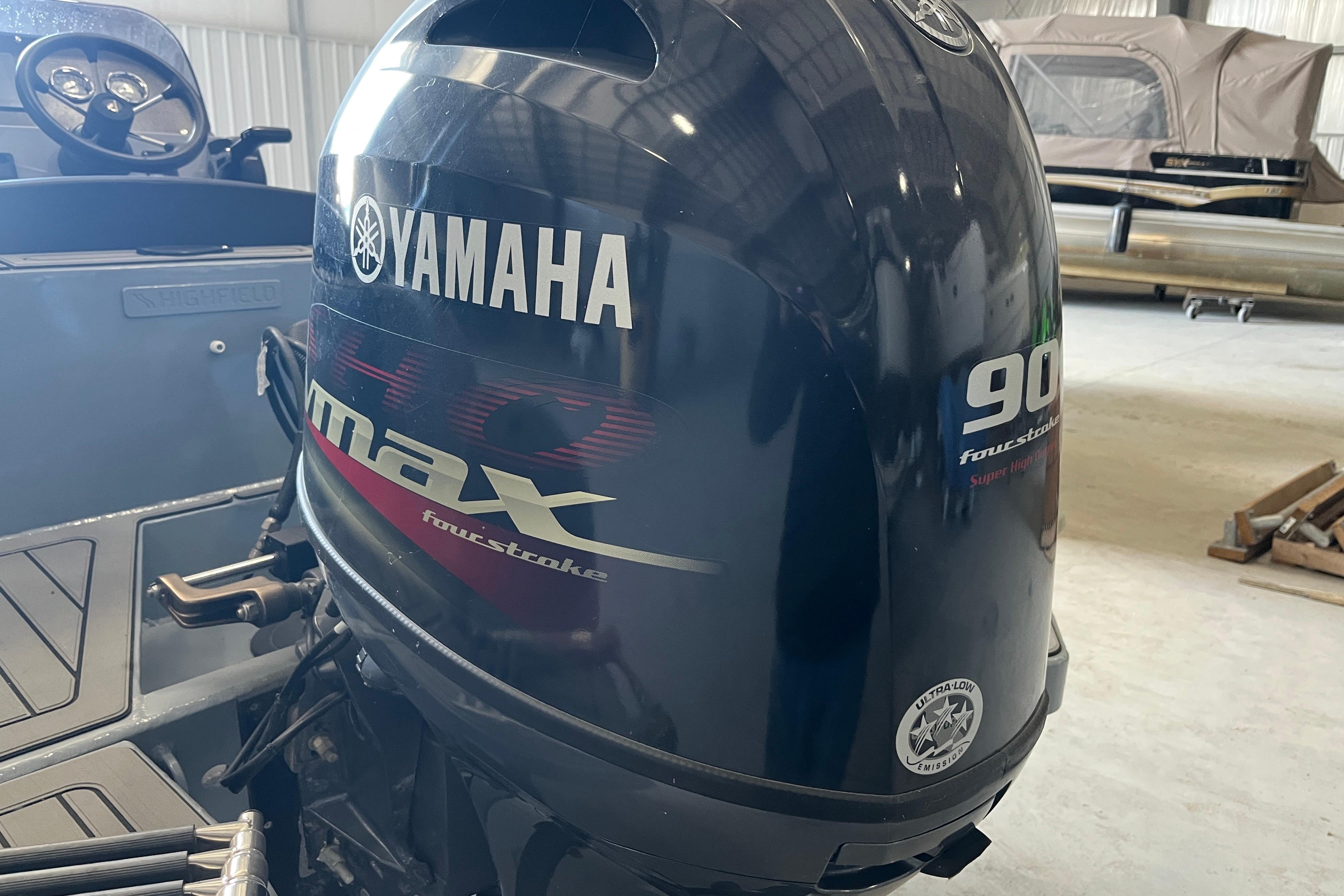 2022 Highfield Sport 520 with Yamaha 90HP four-stroke outboard engine.