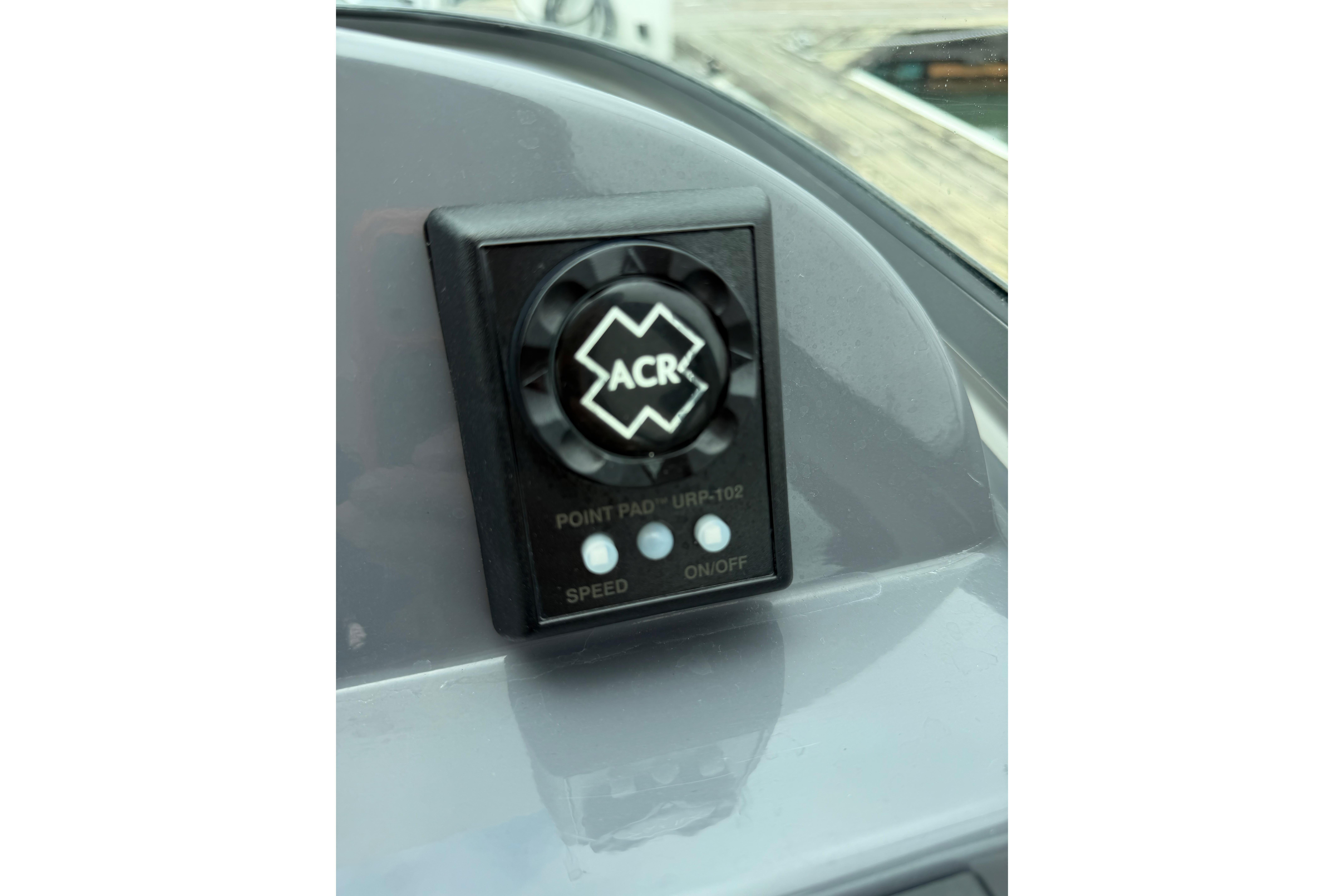 ACR Point Pad URP-102 control on 2016 Protector Targa 30 dashboard.