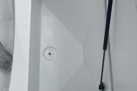2025 Stingray 173CC boat interior with sleek white design and modern features.