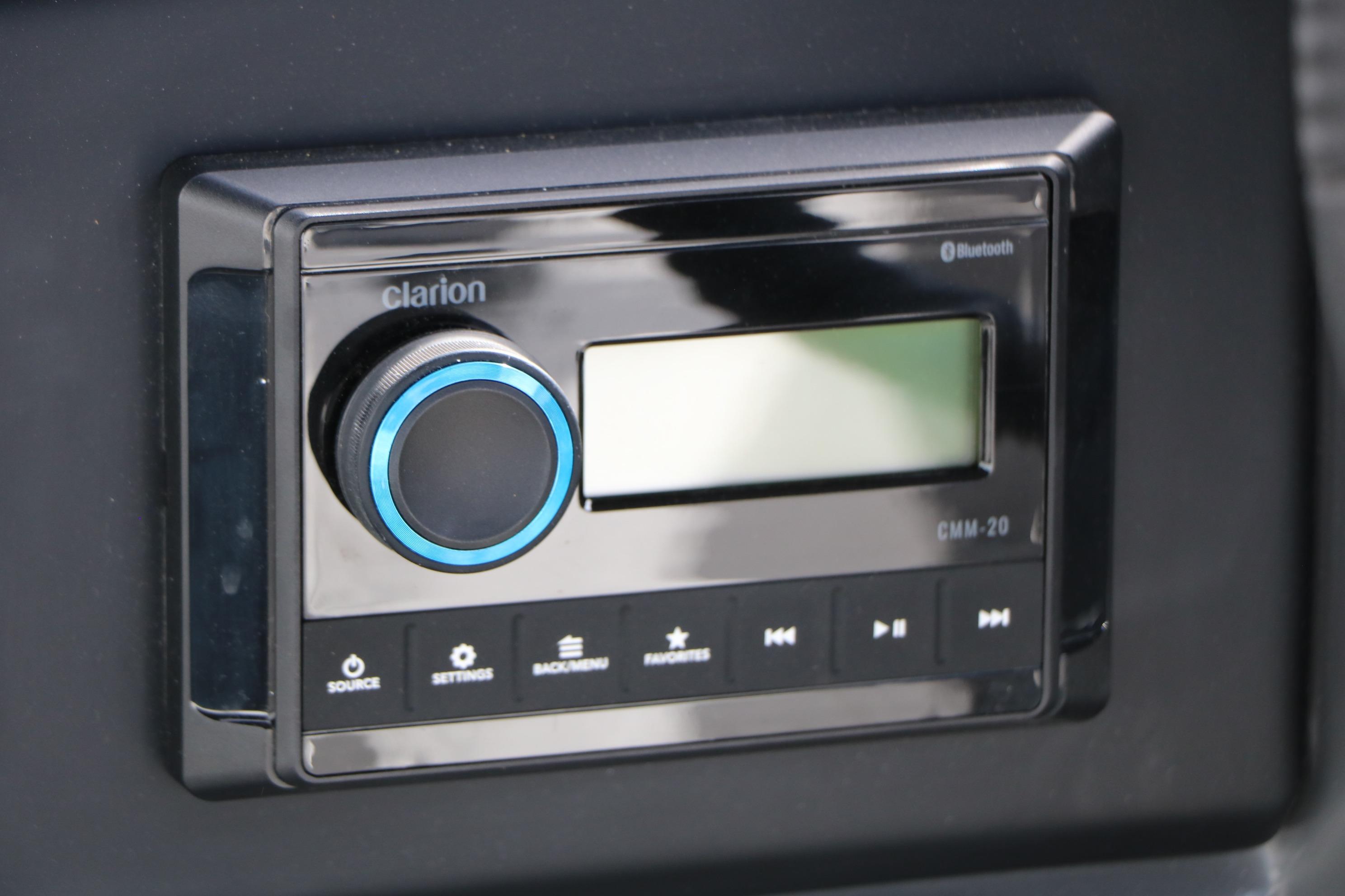 Car stereo system with Bluetooth, featuring a sleek design in the 2026 Evotti 521QL.