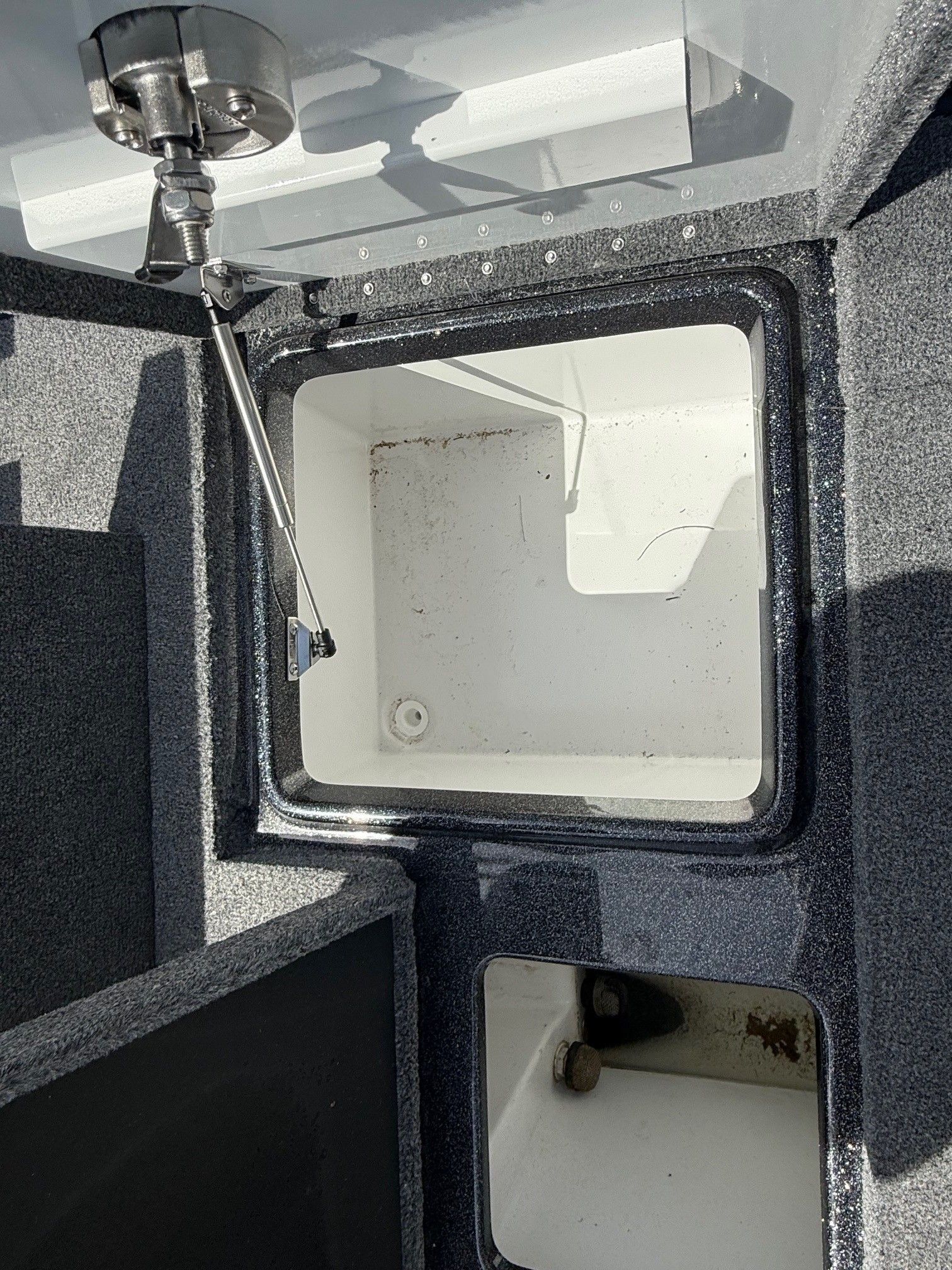 Interior view of Phoenix 721 ZXL 2025 boat compartment.