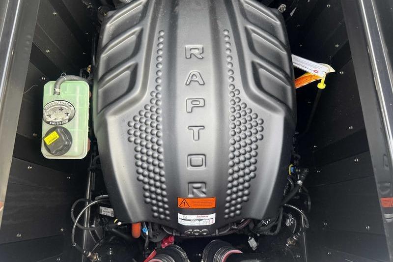 2026 Moomba Tykon engine with Raptor branding, showcasing powerful performance features.