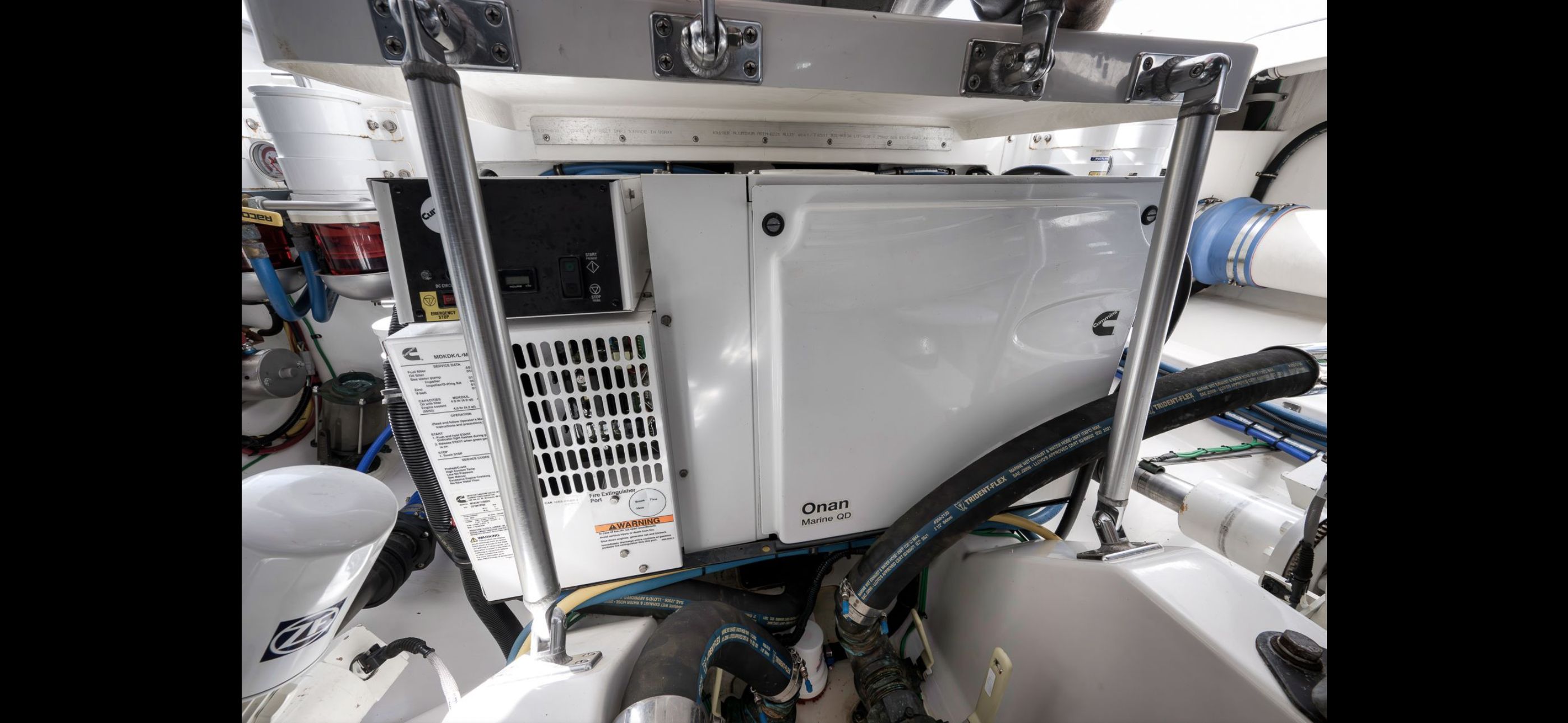 Onan marine generator in 2022 Mag Bay 42 Express.