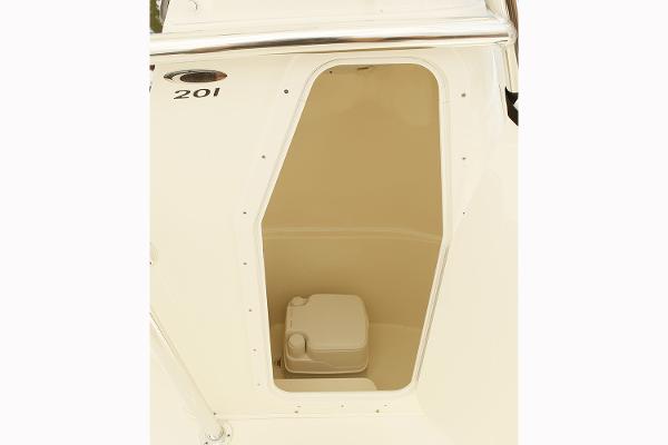 Manufacturer Provided Image: 2018 Cobia 201 Center Console boat interior storage compartment.