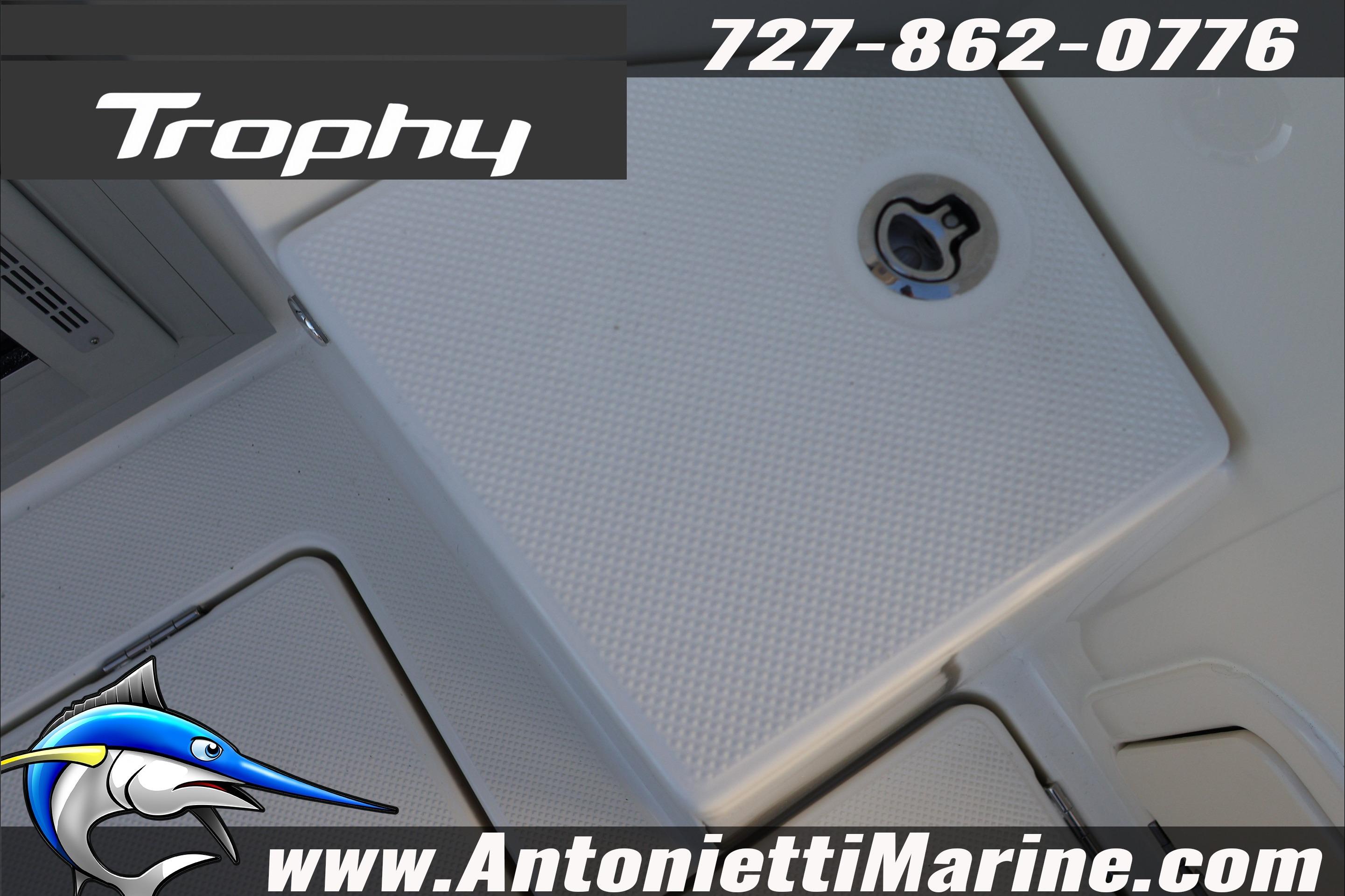 2026 Bayliner Trophy T23 Explorer boat deck detail with contact information.