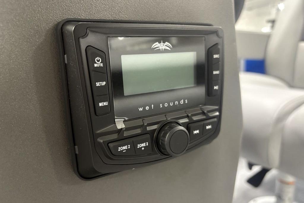 Wet Sounds audio system on 2026 Sun Tracker Party Barge 16 DLX.
