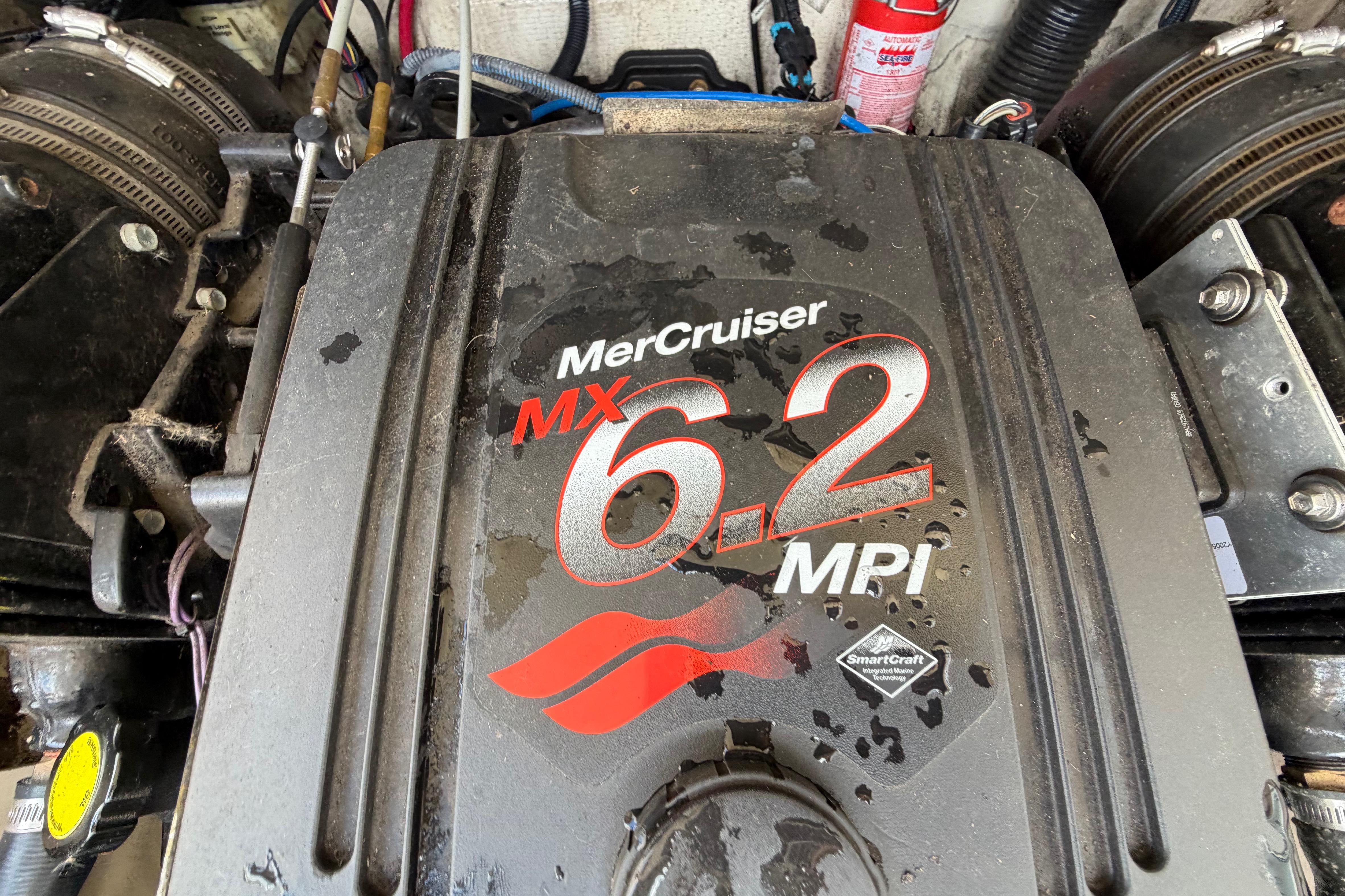 MerCruiser MX 6.2 MPI engine in a 2004 Sea Ray 240 Sundeck boat.
