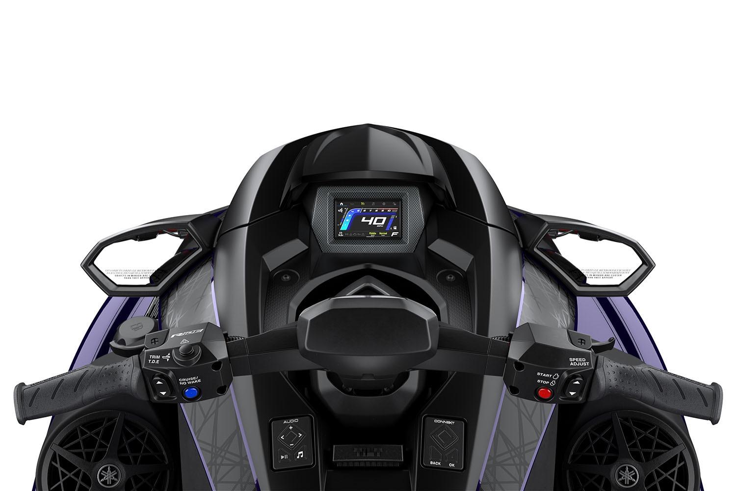 Manufacturer Provided Image: 2026 Yamaha WaveRunner GP HO dashboard with digital display and control handles.