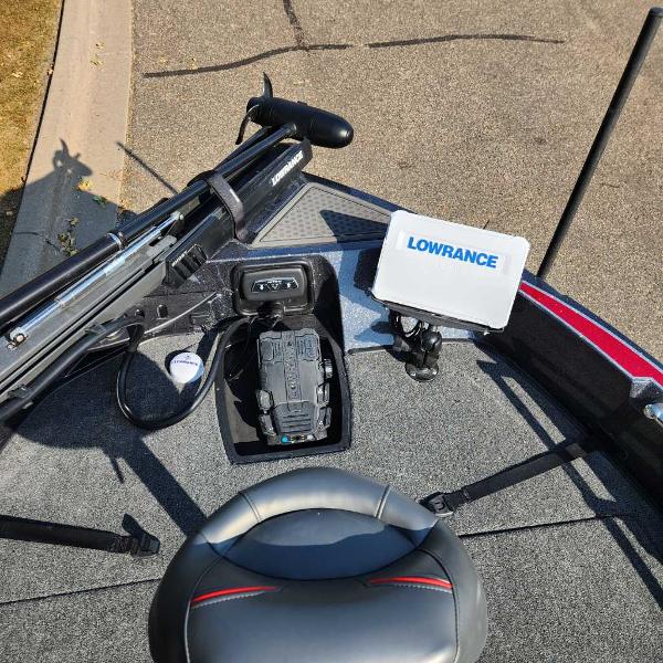 2024 Nitro ZV20 Pro boat with Lowrance electronics and trolling motor.