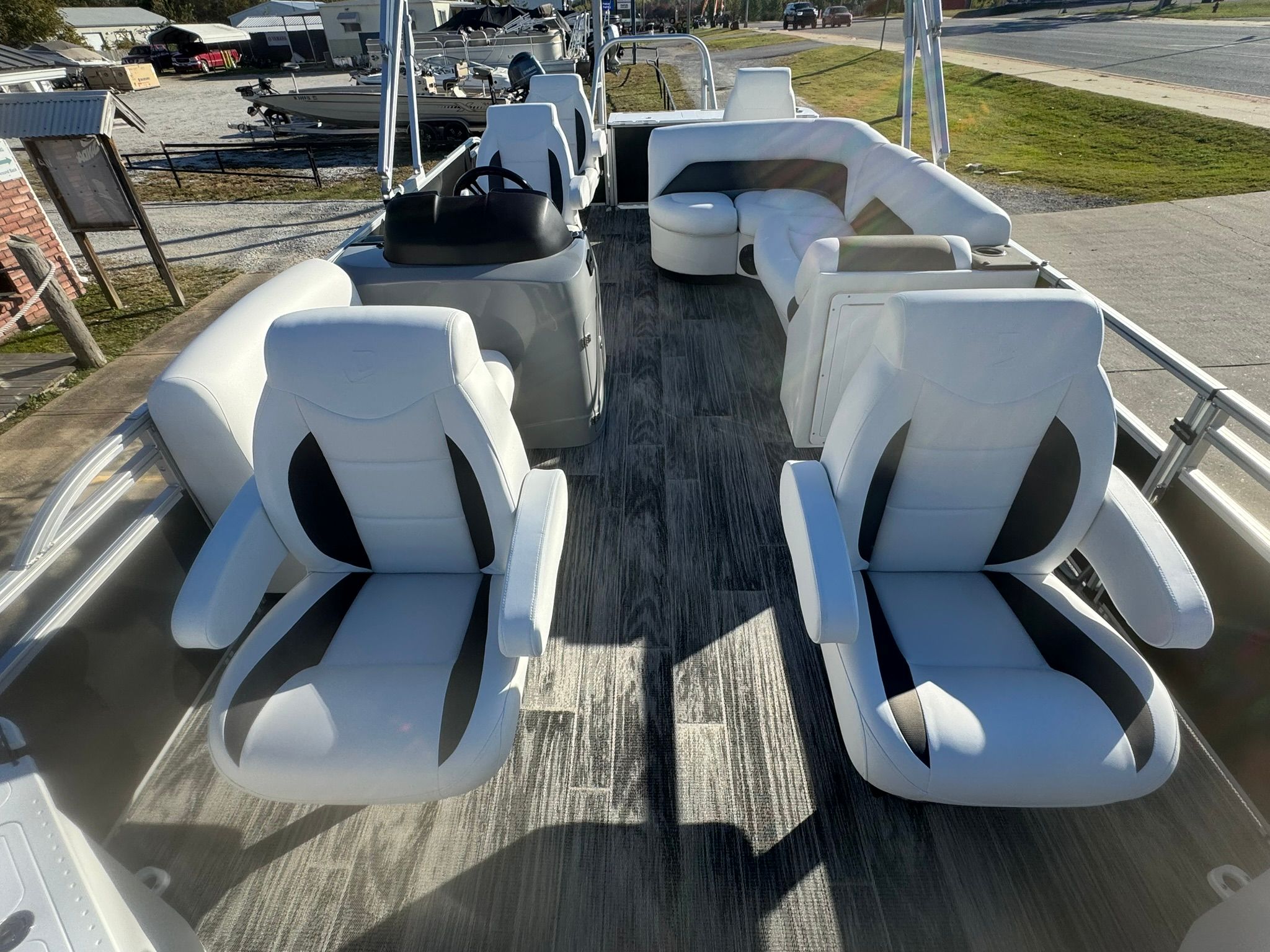 Interior of 2026 Landau 23C Atlantis with luxurious seating.