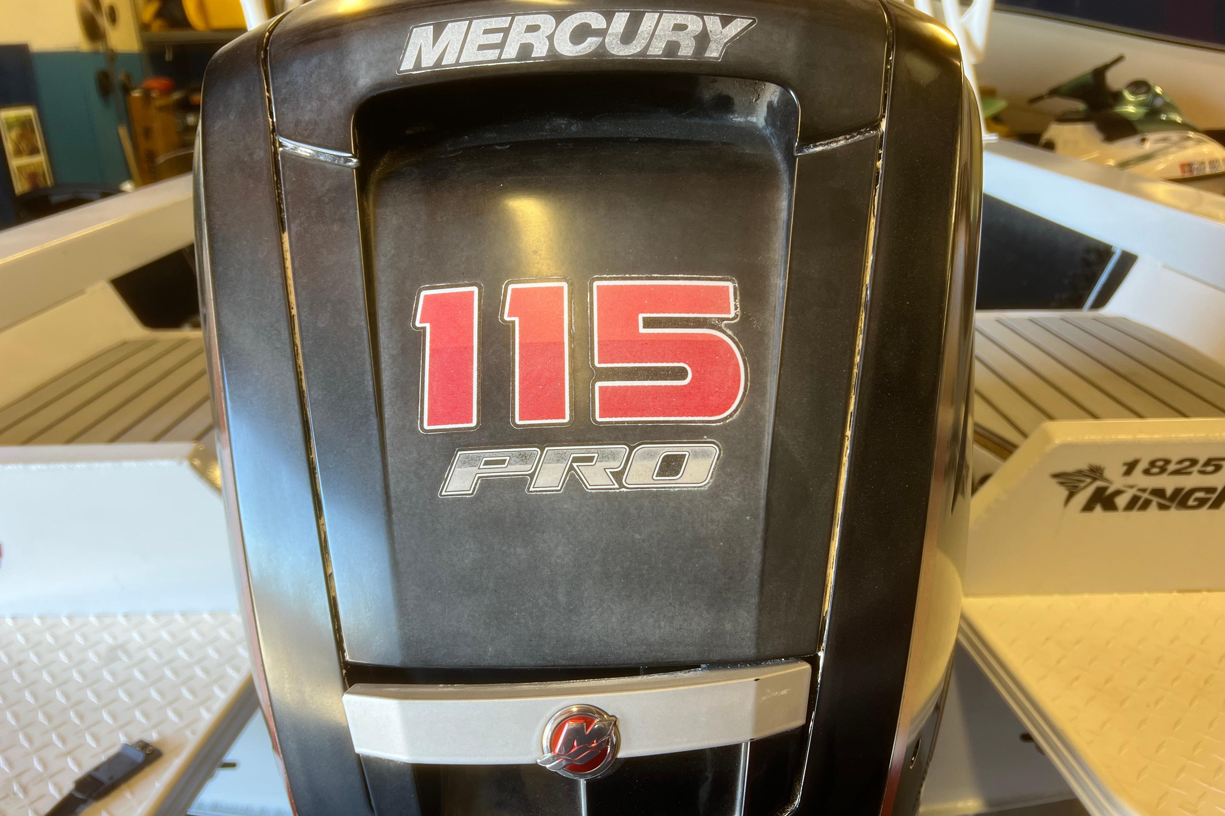 Mercury 115 Pro engine on 2019 KingFisher 1825 Falcon boat.