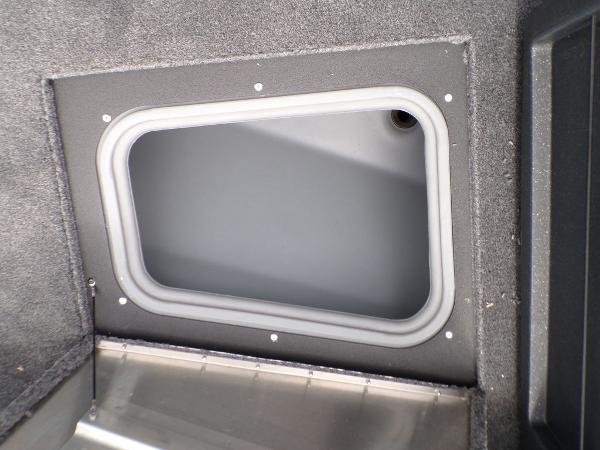 2025 Tracker Pro Guide™ V-175 Combo storage compartment interior.