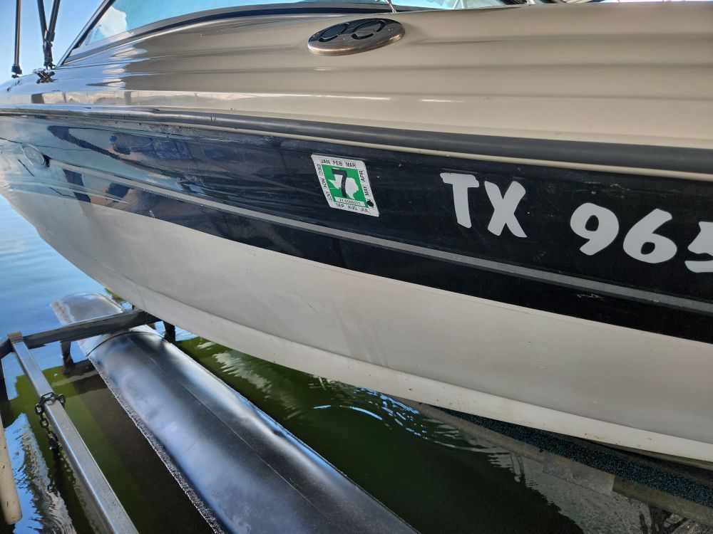 2004 Sea Ray 185 boat on a boat lift.