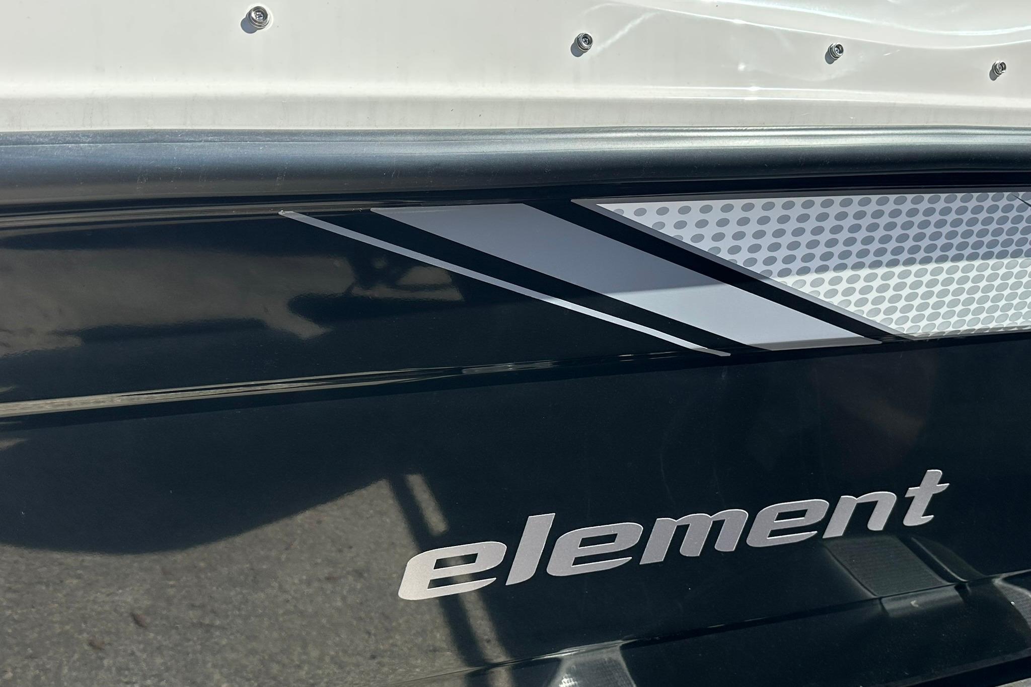 2026 Bayliner Element E18 boat with sleek design and modern graphics.
