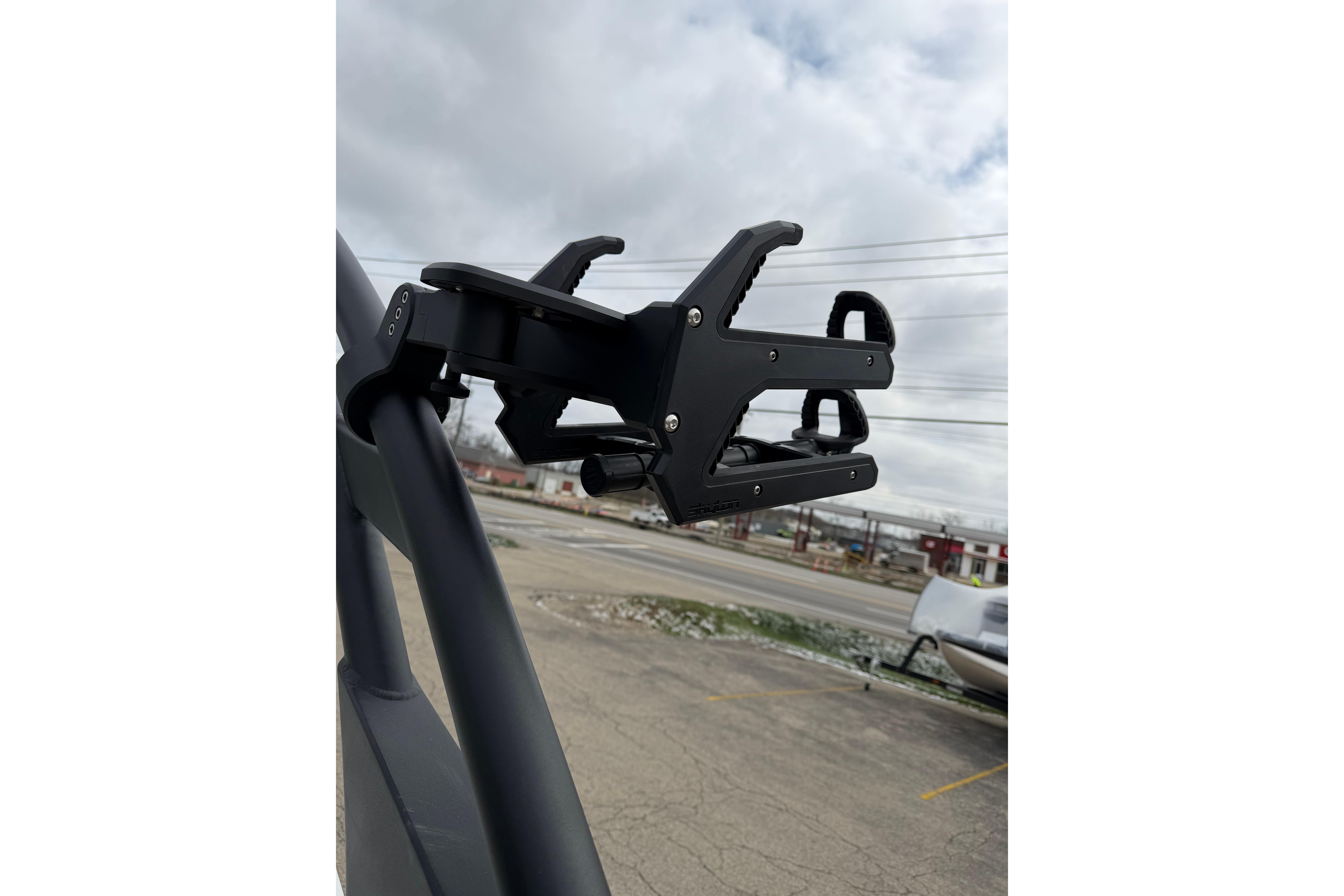 2026 Regal LS2 Surf boat accessory against cloudy sky backdrop.