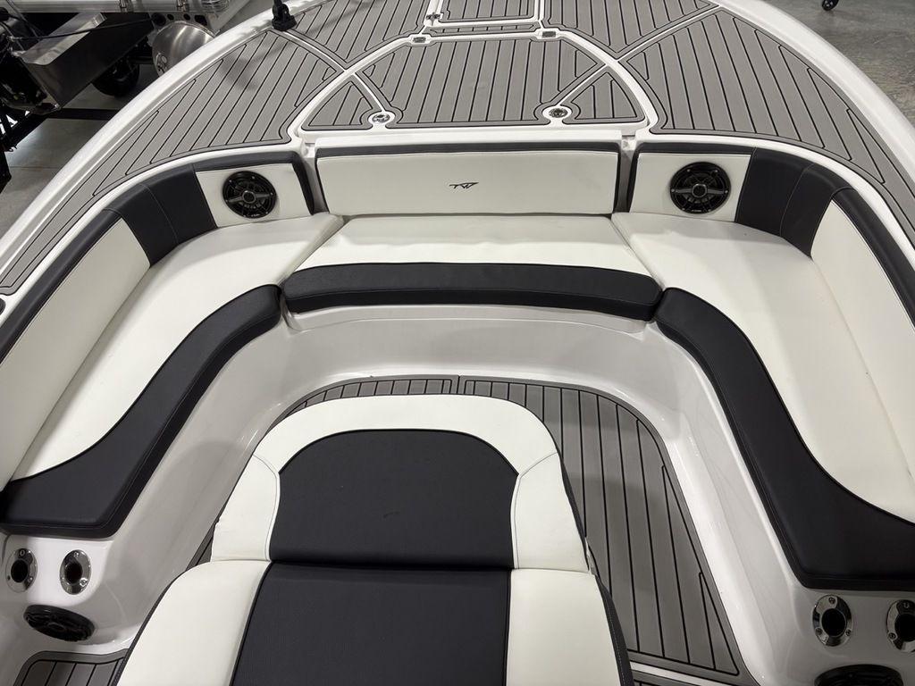 2026 Tidewater 2700 CB boat interior with sleek seating and modern design.