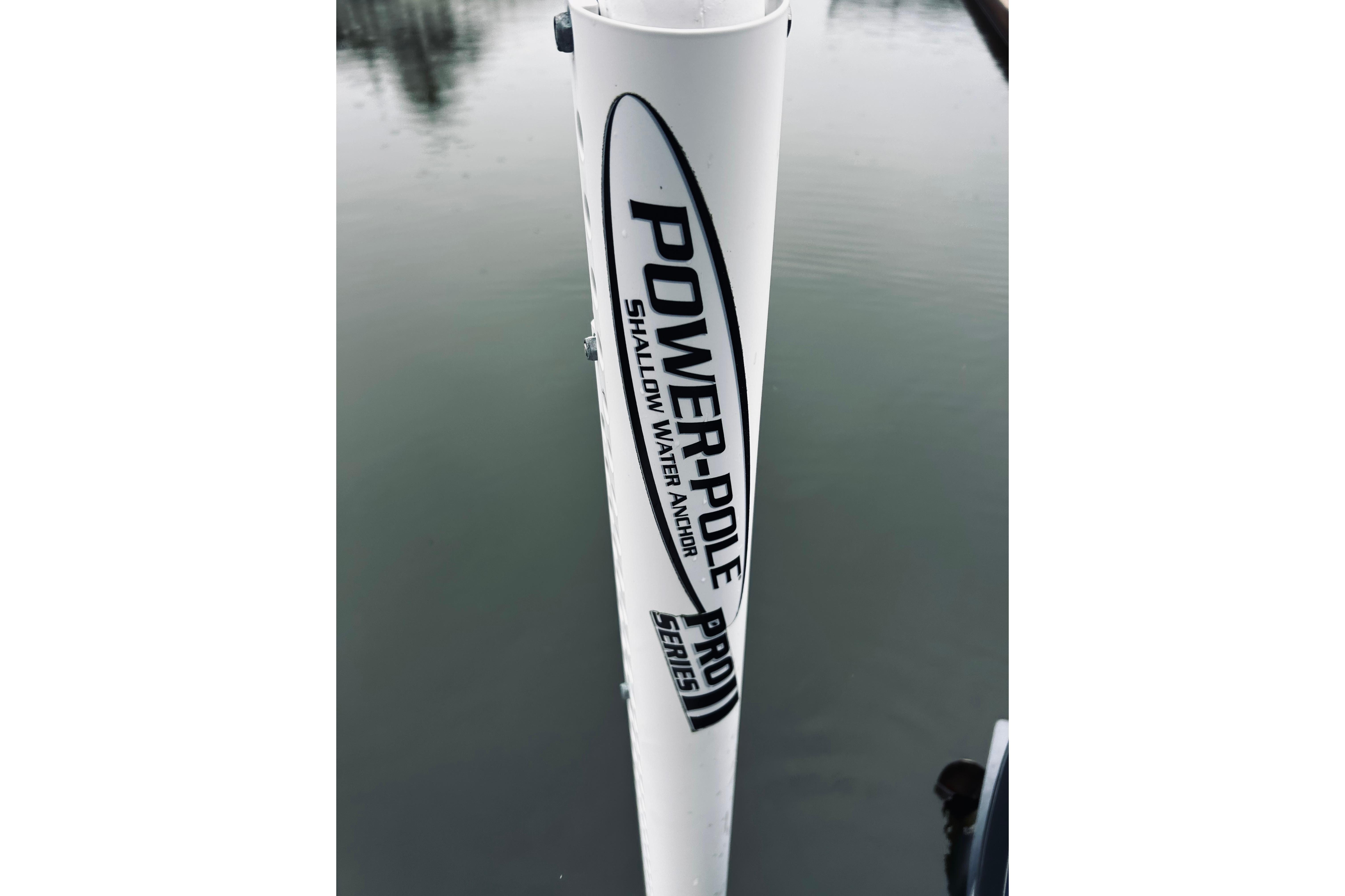 Power-Pole shallow water anchor on 2017 Blue Wave 2200 PureBay boat.