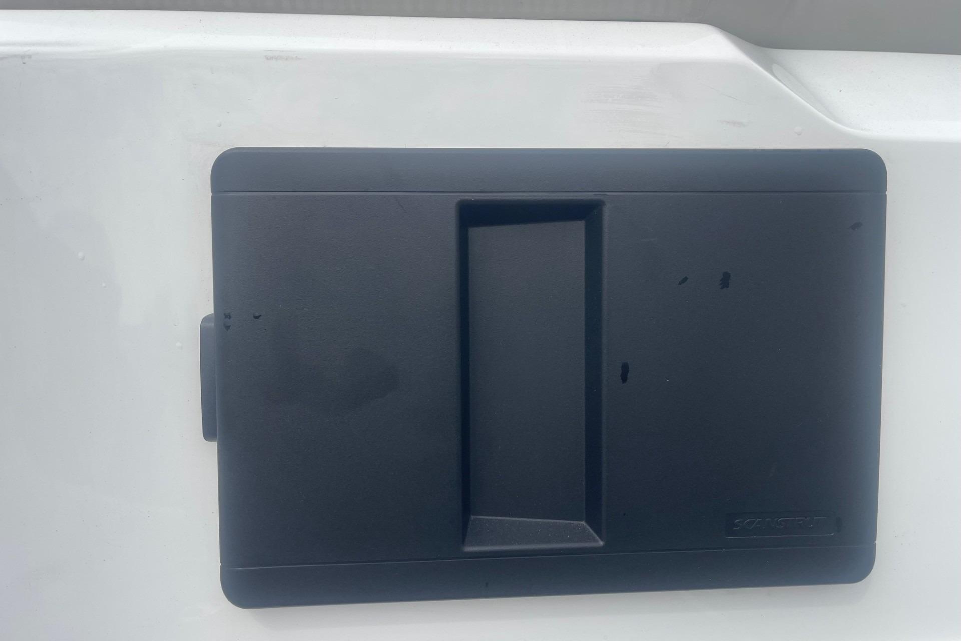 Black panel on 2025 Hurricane Center Console 24 OB boat.