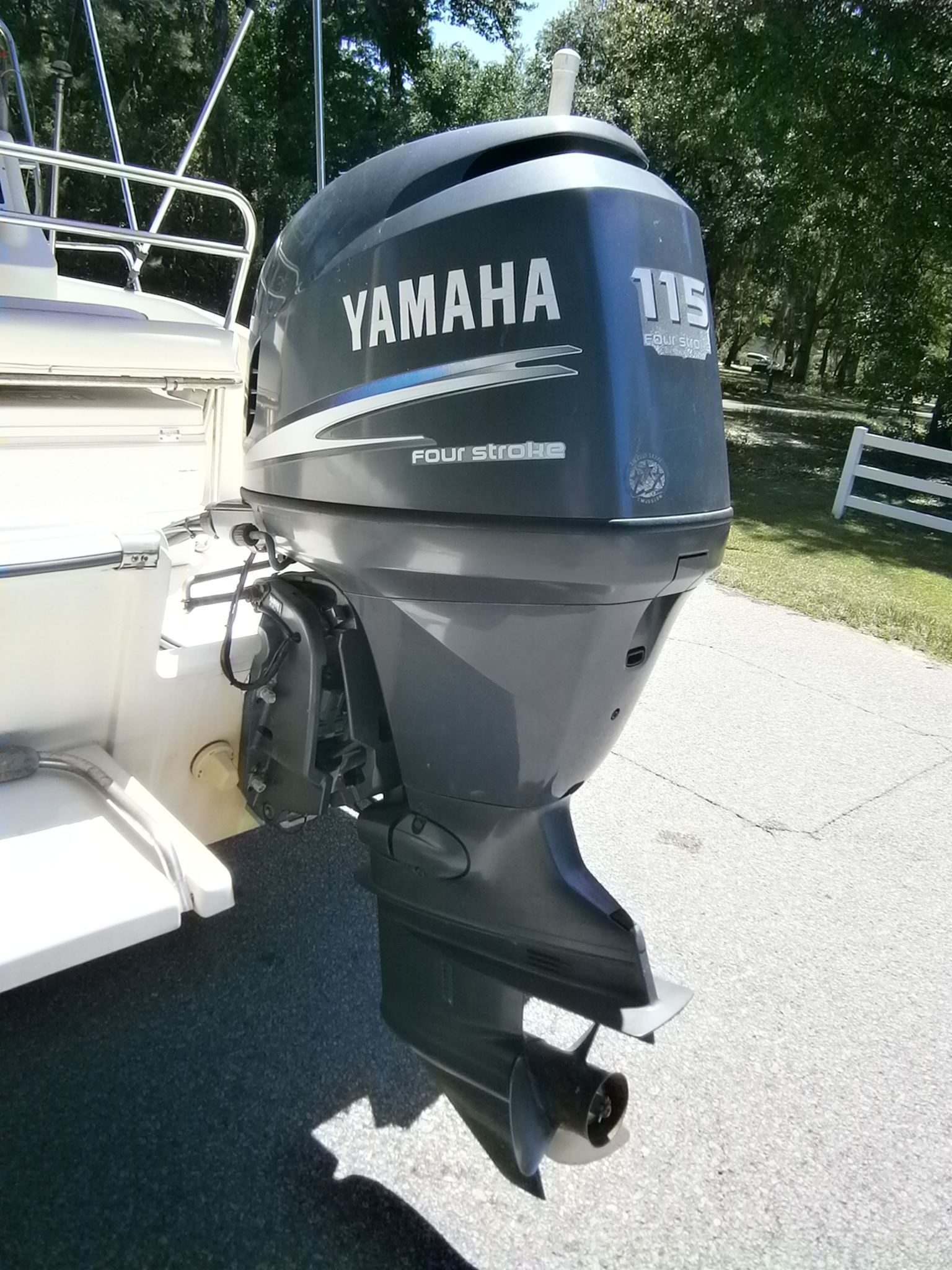 Yamaha 115 HP outboard motor on a 2004 Scout 175 Sportfish boat.