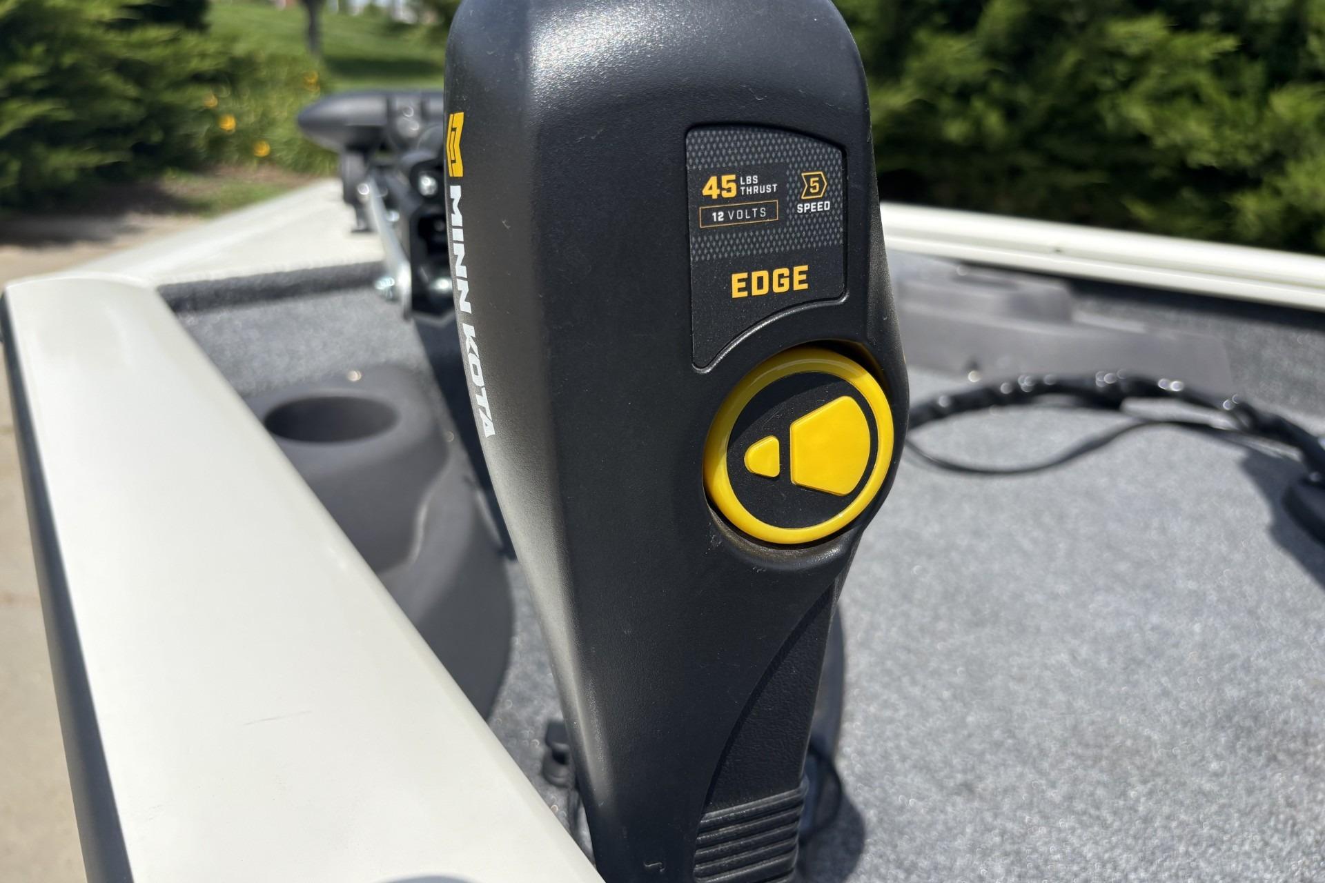 Minn Kota Edge trolling motor on 2024 Tracker Pro Team 175 TF boat.