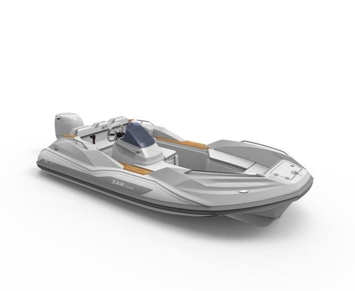 2025 Zar Formenti ZF-5 boat, sleek design, white and gray color, modern features.