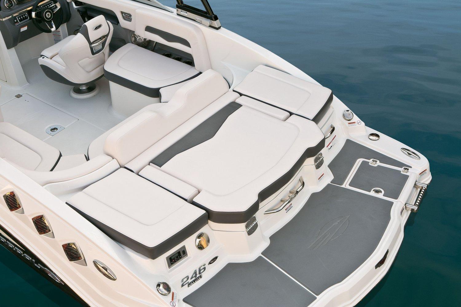 Manufacturer Provided Image: 2016 Chaparral 246 SSi boat interior with spacious seating and swim platform.
