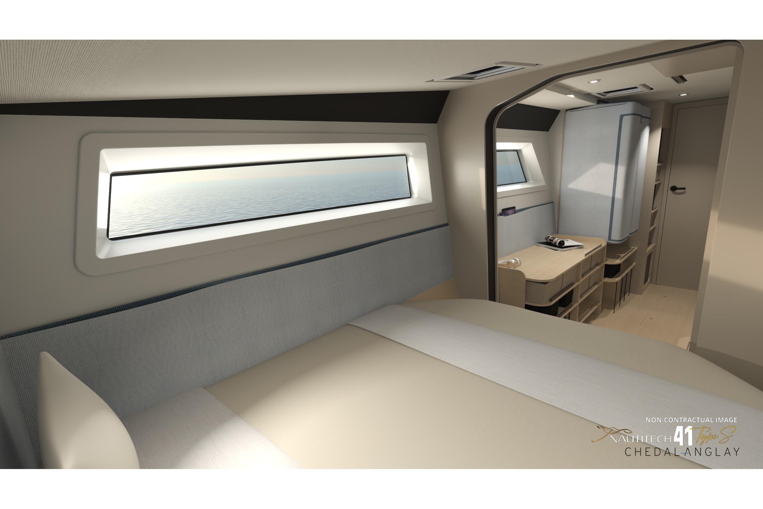 Interior of Nautitech 41 Type S 2026 with modern design.
