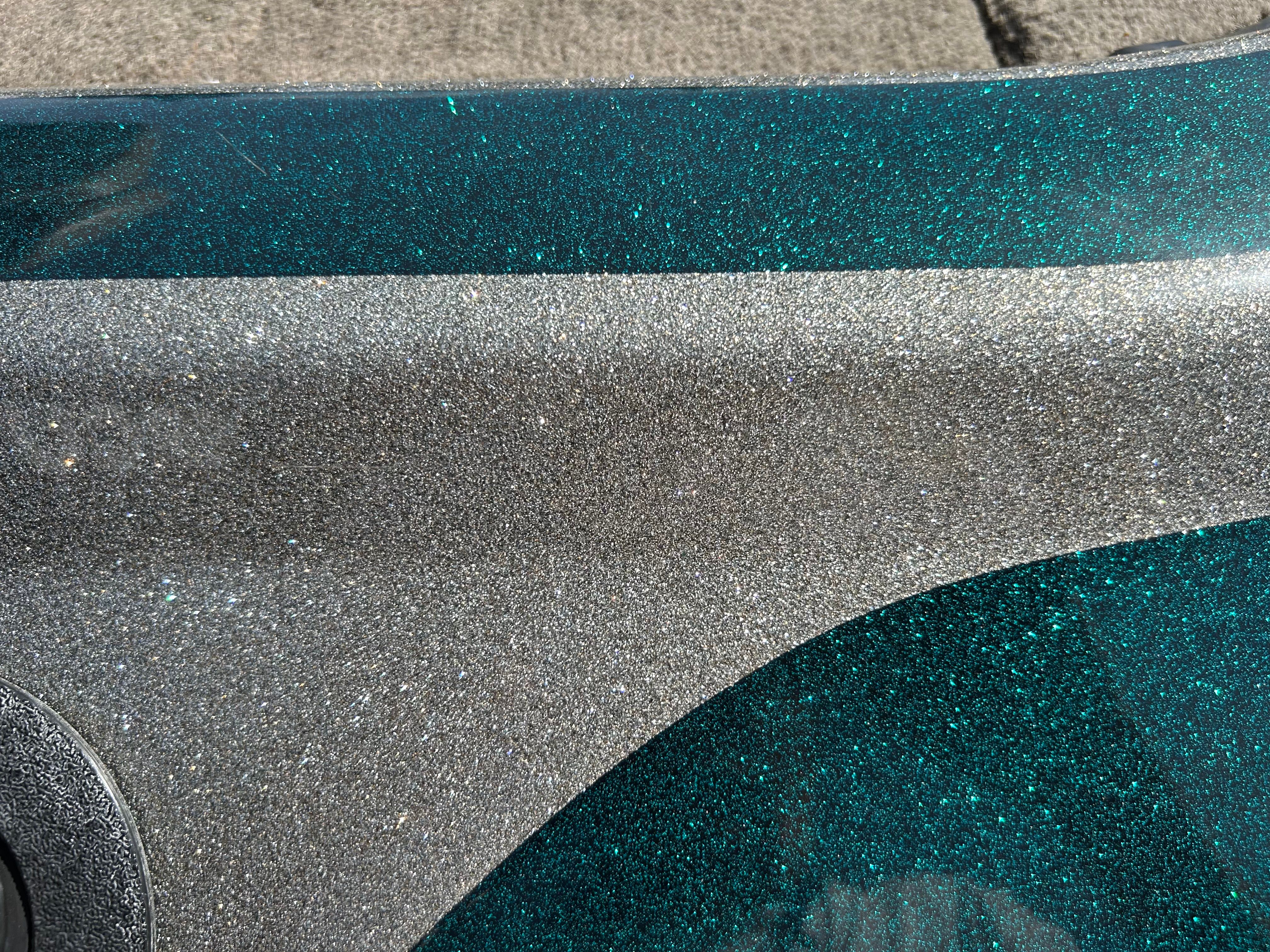 Sparkling surface of a 2008 Champion 183 boat.
