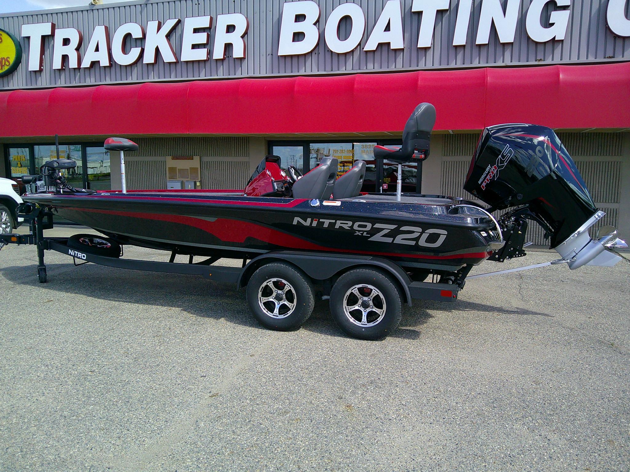 2025 Nitro Z20 XL boat displayed at Tracker Boating Center.