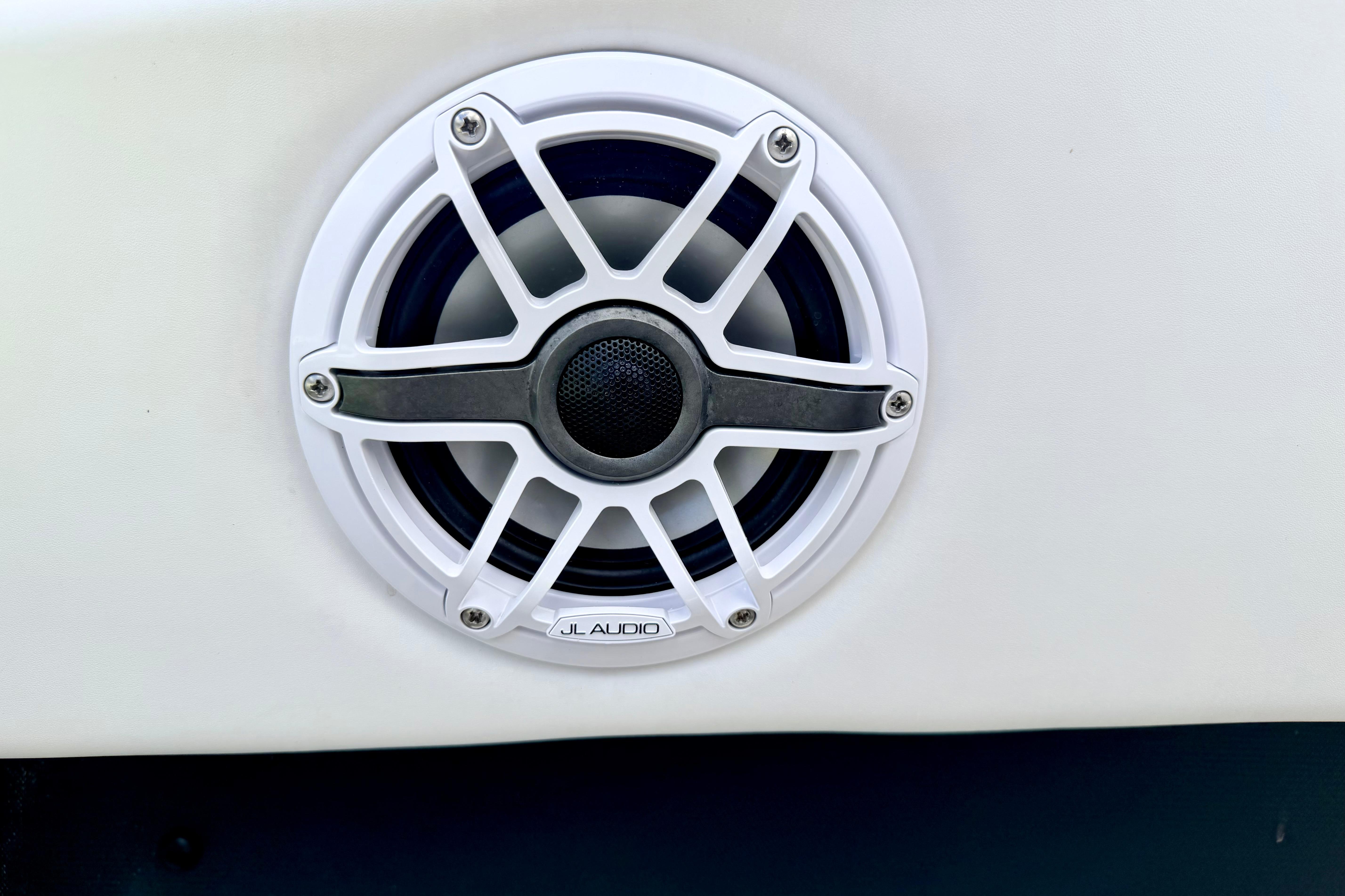 JL Audio speaker on 2018 Glastron GT 185 boat.