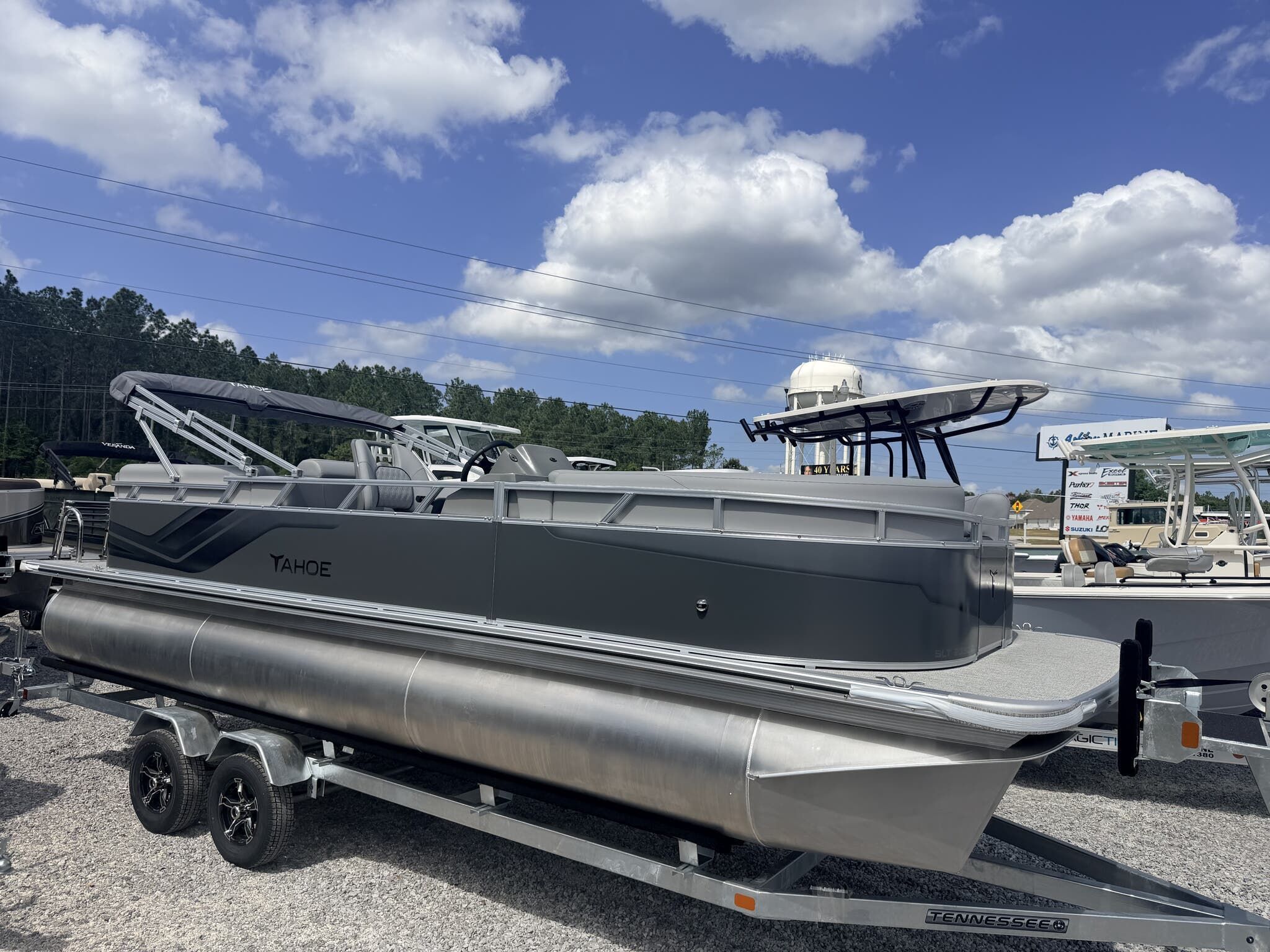 2026 Tahoe Pontoon Boats SLT 23 QUAD LOUNGER-140HP