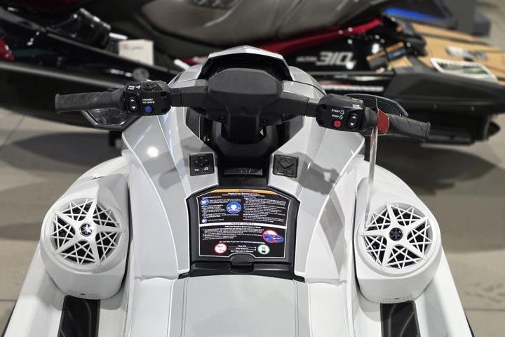 2026 Yamaha WaveRunner GP HO jet ski dashboard with speakers and controls.