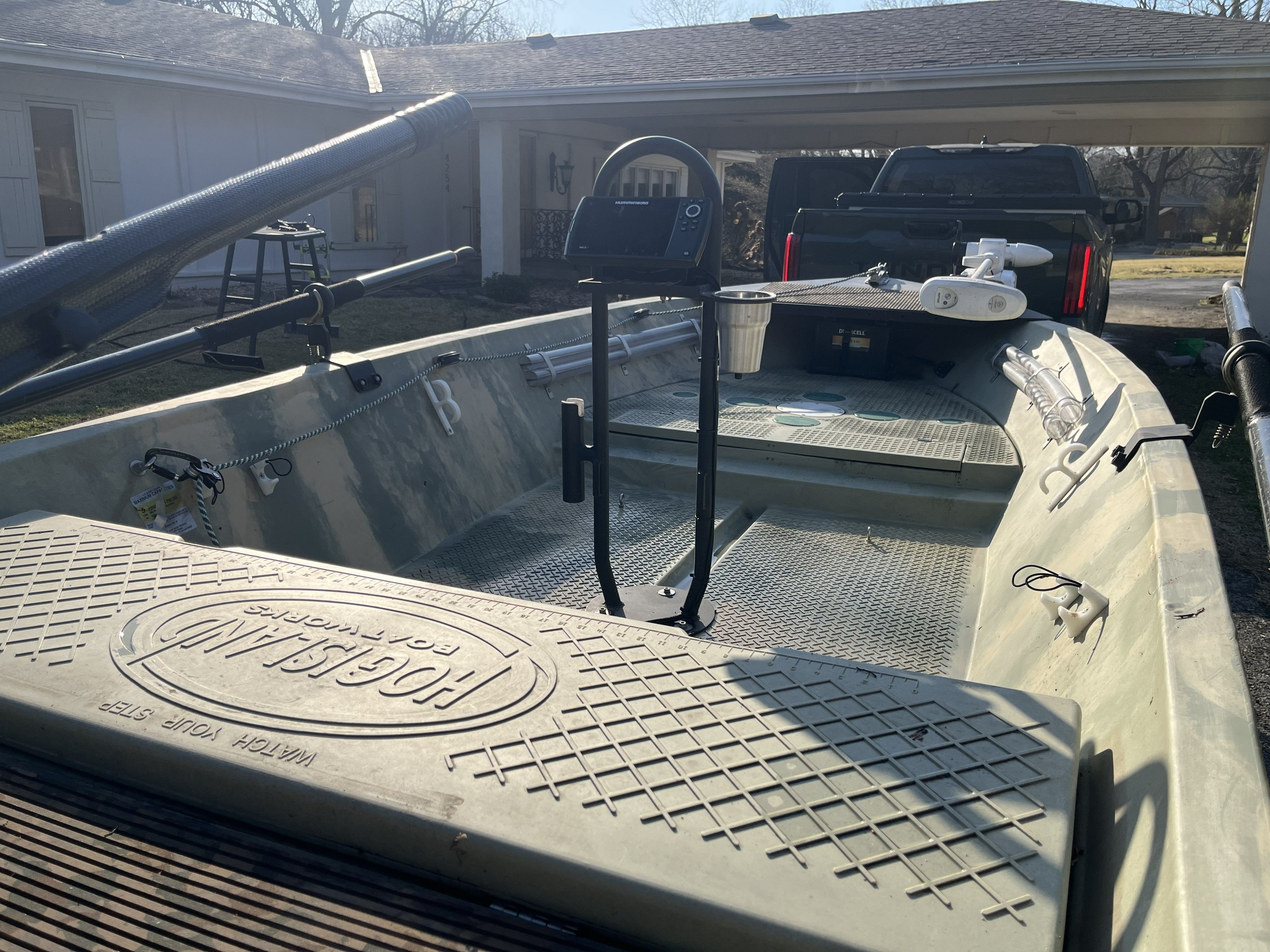 2020 Hog Island Boat Works SW 16 on a trailer, ready for use.