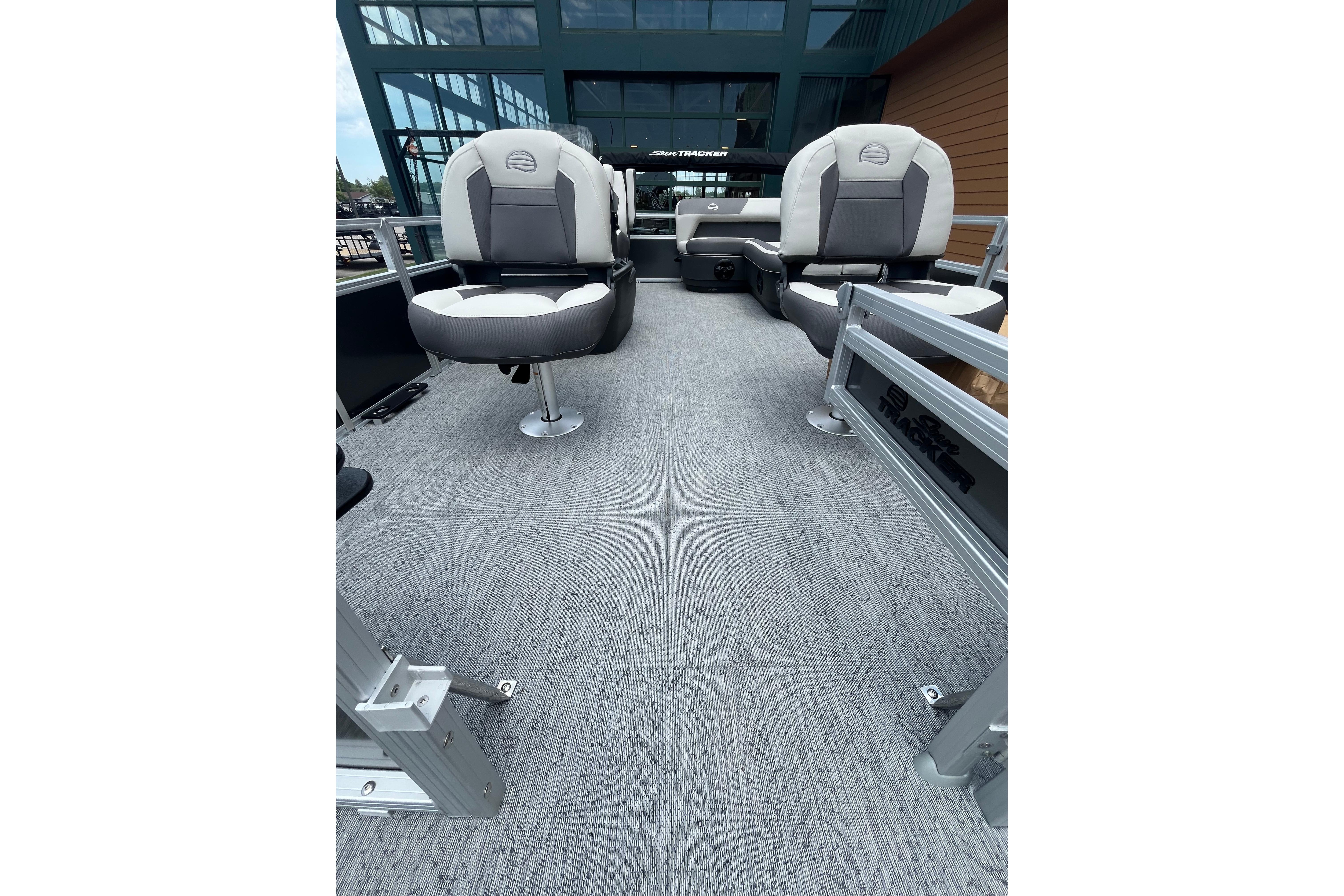 2026 Sun Tracker Bass Buggy 16 XL Select interior with comfortable seating and modern design.