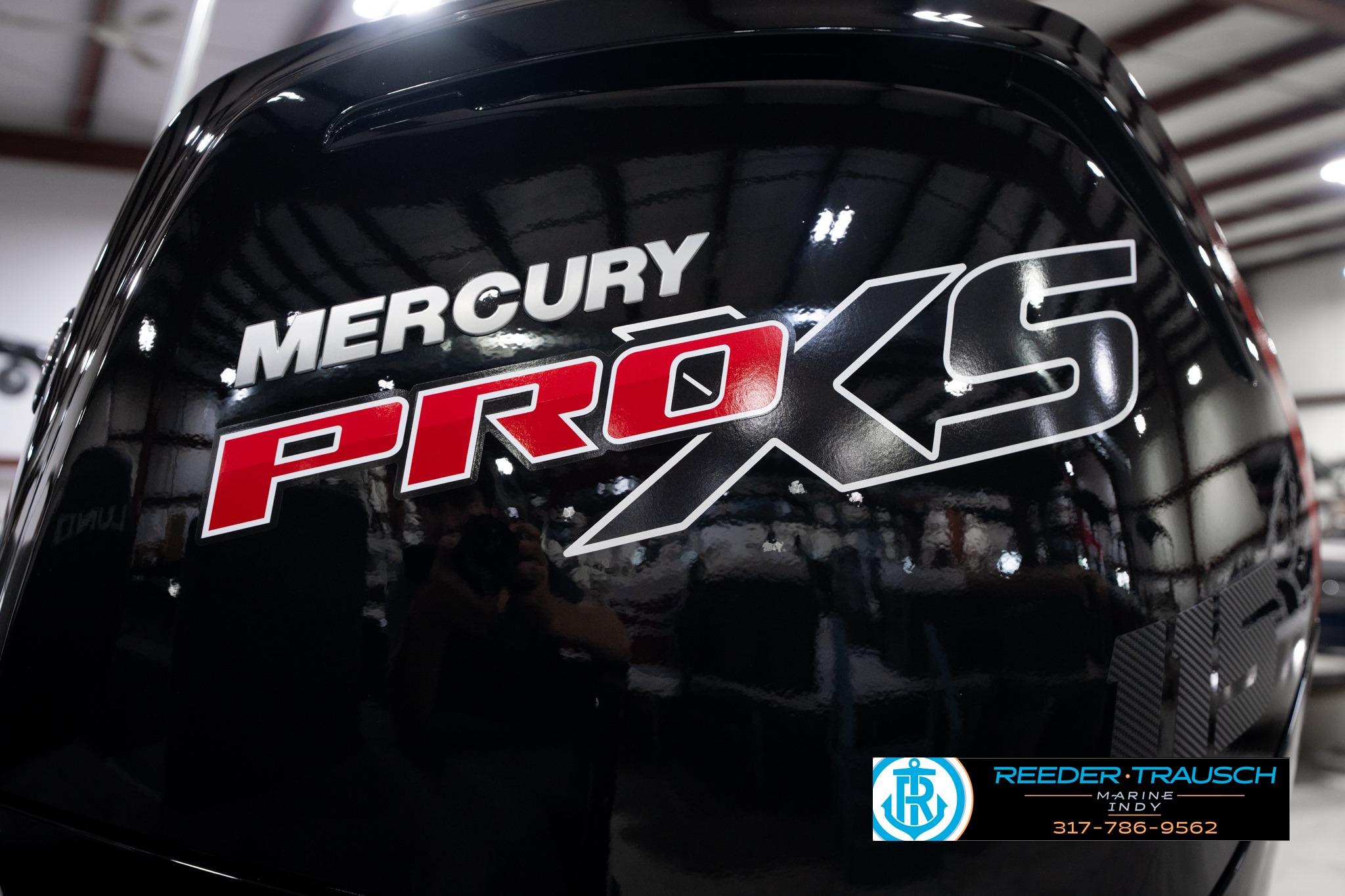 Mercury Pro XS engine on 2026 Lund 1775 Impact XS SS boat at Reeder-Trausch Marine.