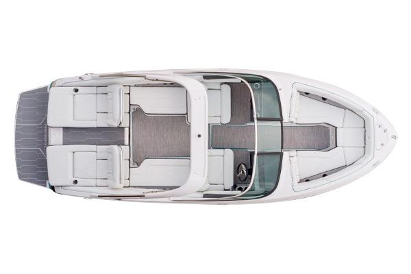 Manufacturer Provided Image: 2026 Regal LS4 boat, top view, showcasing spacious seating and sleek design.