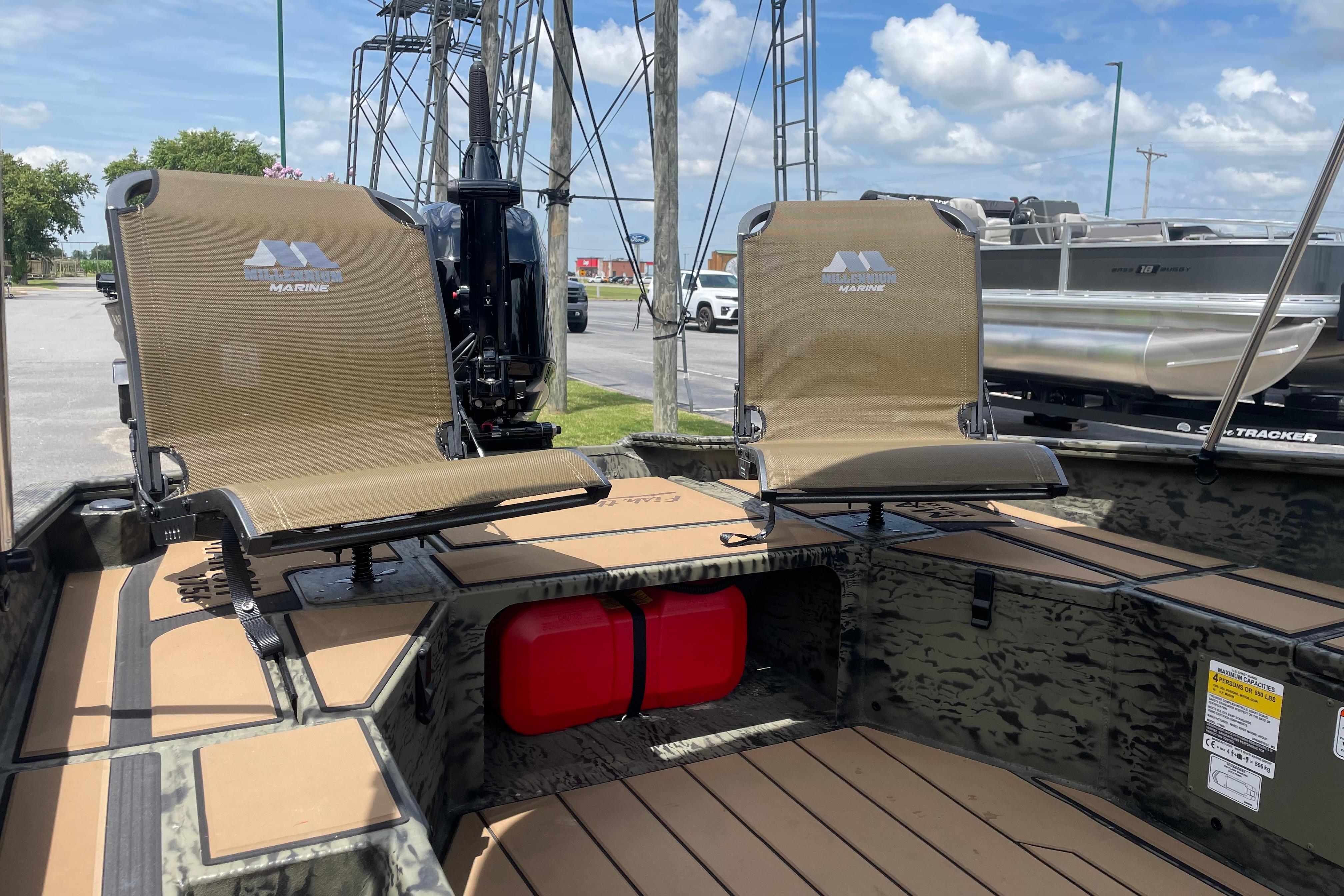 2026 Tracker Grizzly 1756 T Marsh boat with two seats.