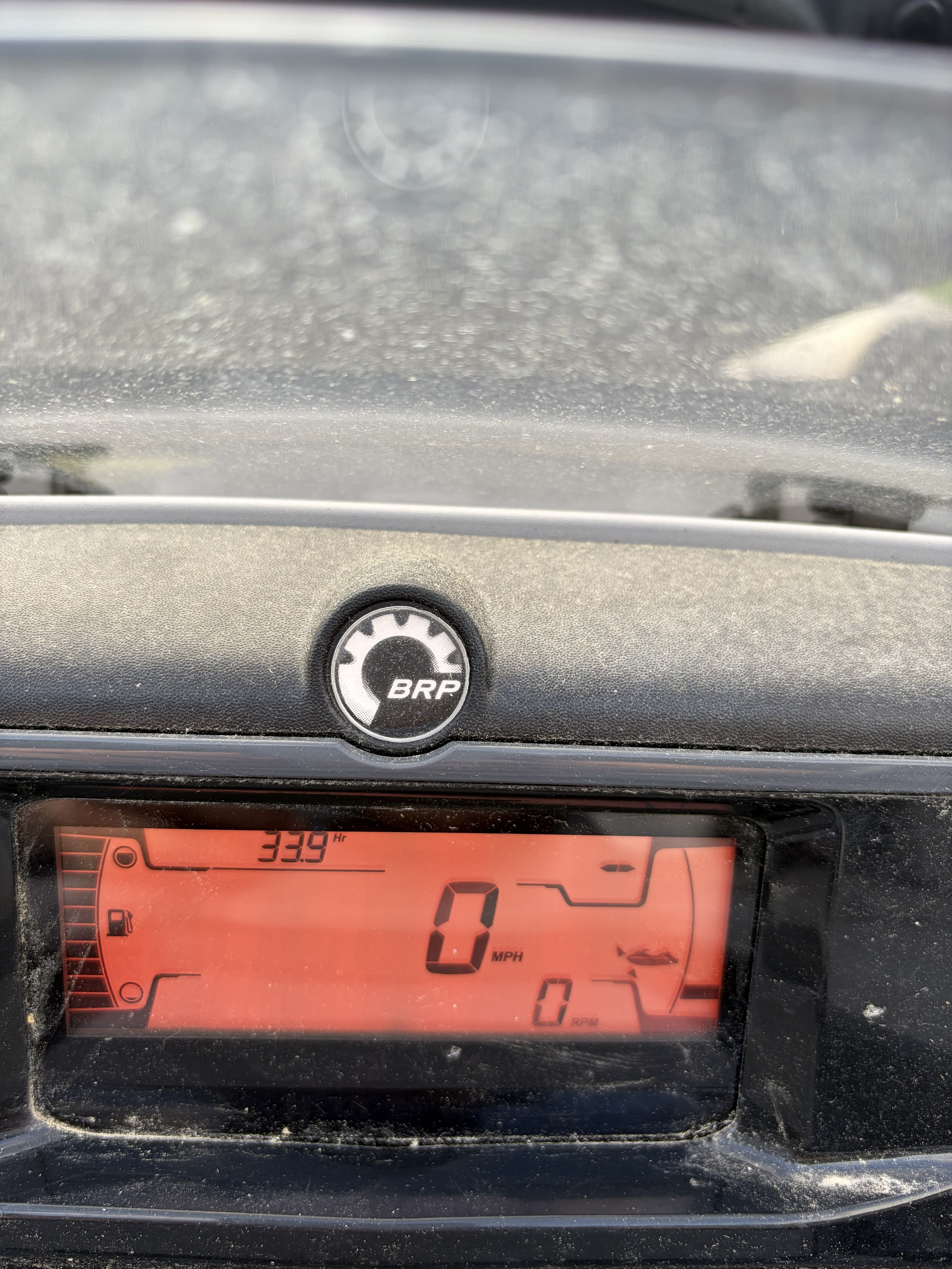 Dashboard of a Sea Doo Switch with digital display.
