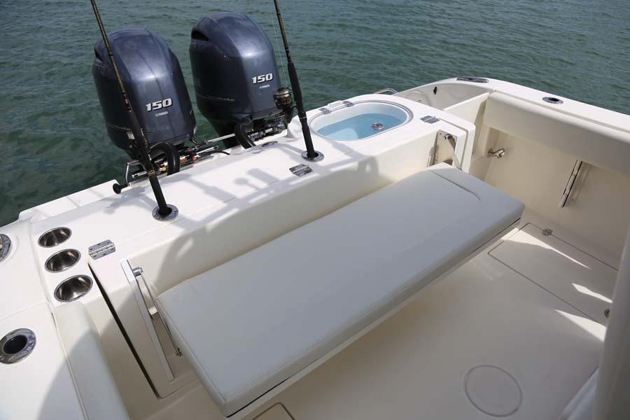 Manufacturer Provided Image: 2022 Cobia 262 Center Console boat with twin 150 HP engines and spacious seating.