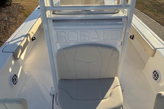 Interior view of the 2026 Robalo 226 Cayman boat.