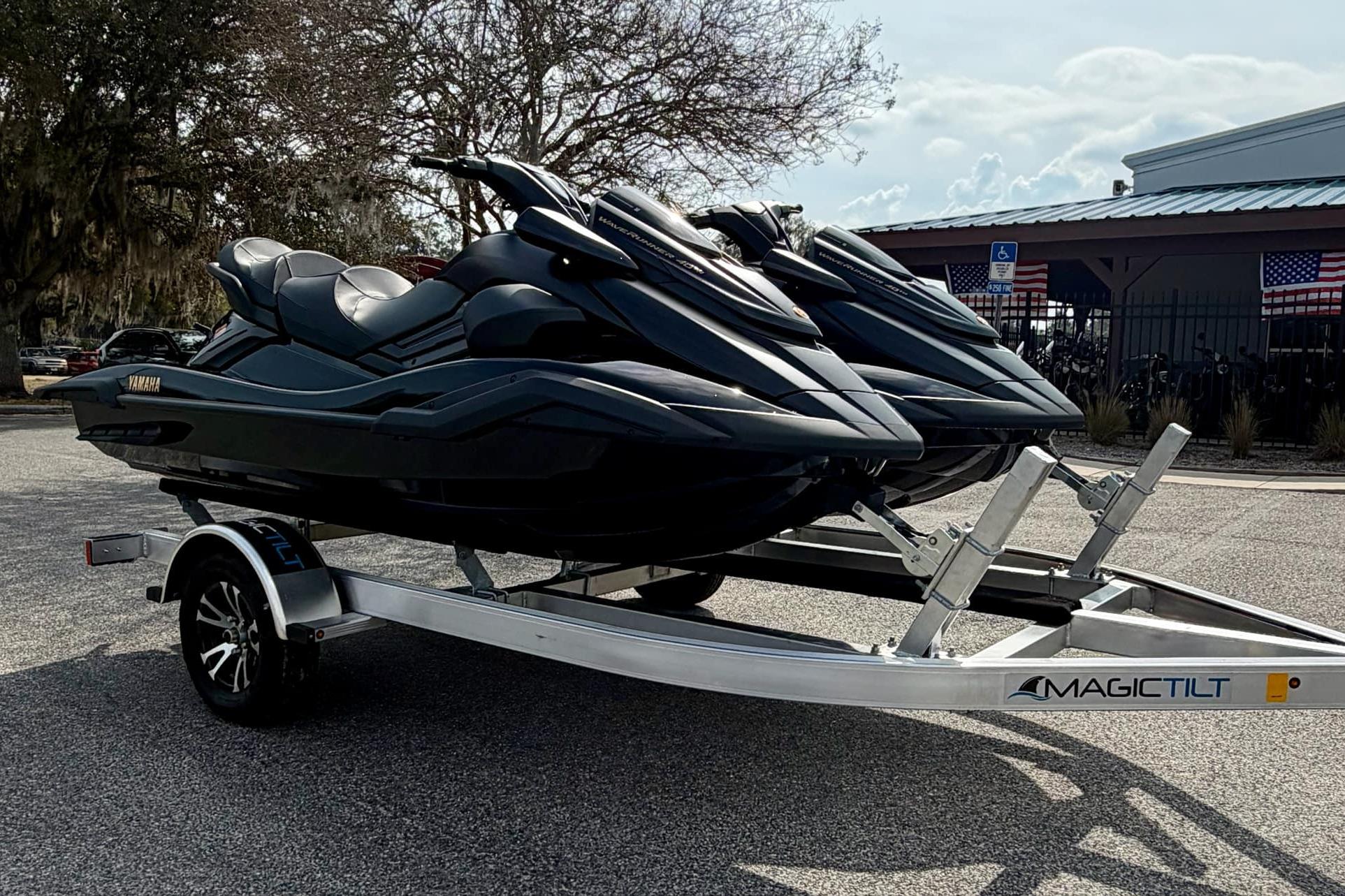 2026 Yamaha WaveRunner FX Limited SVHO on trailer, parked outdoors.