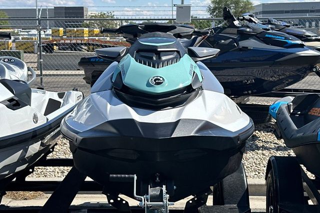 A 2026 Sea-Doo PWC GTI 130 WH IBR 26 STD is on a trailer.