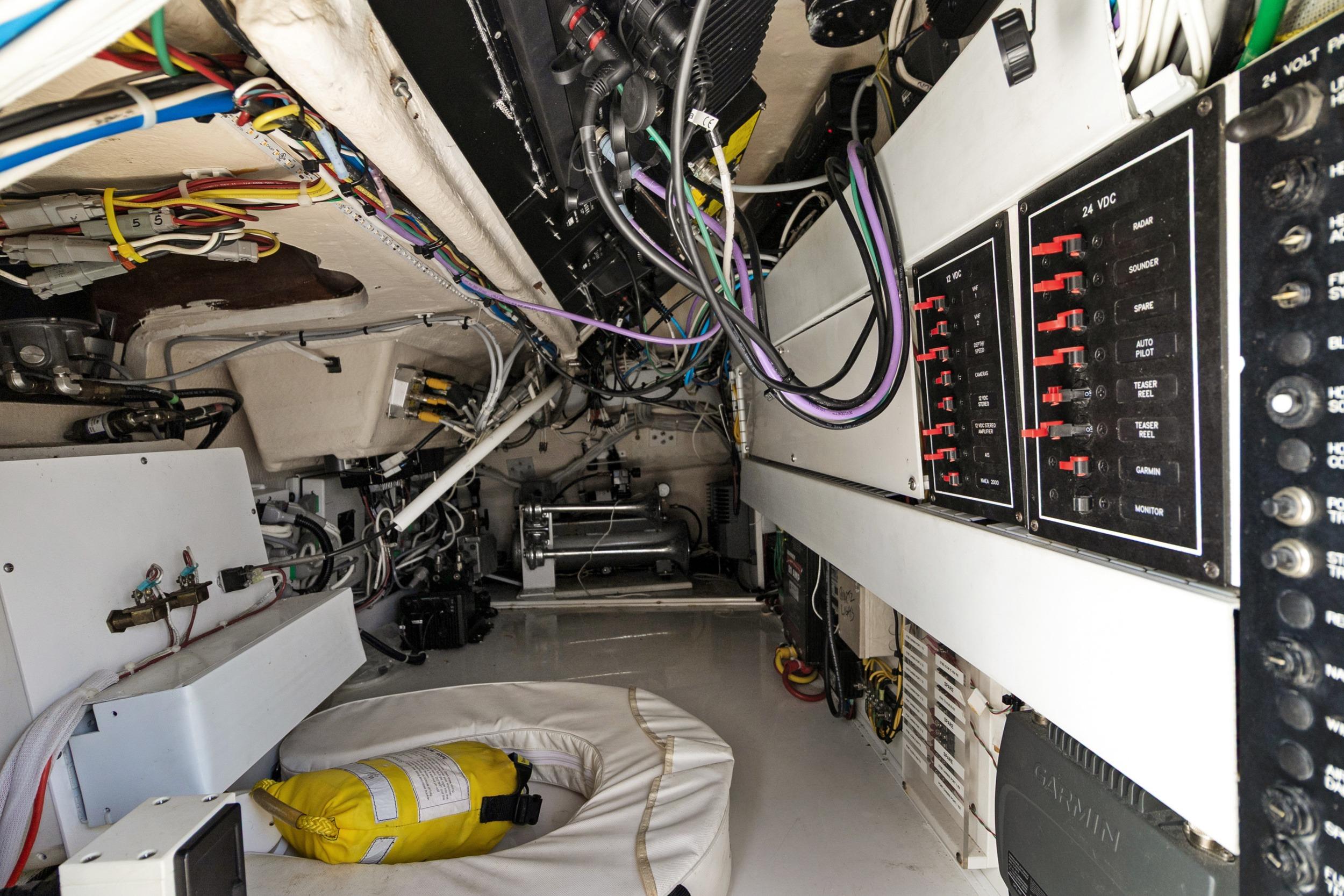Machine space under console