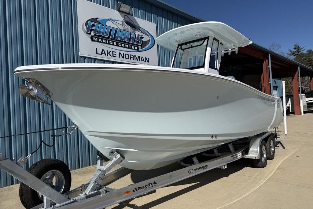 2026 Sportsman Open 232 Center Console boat at Foothills Marine Center, Lake Norman.