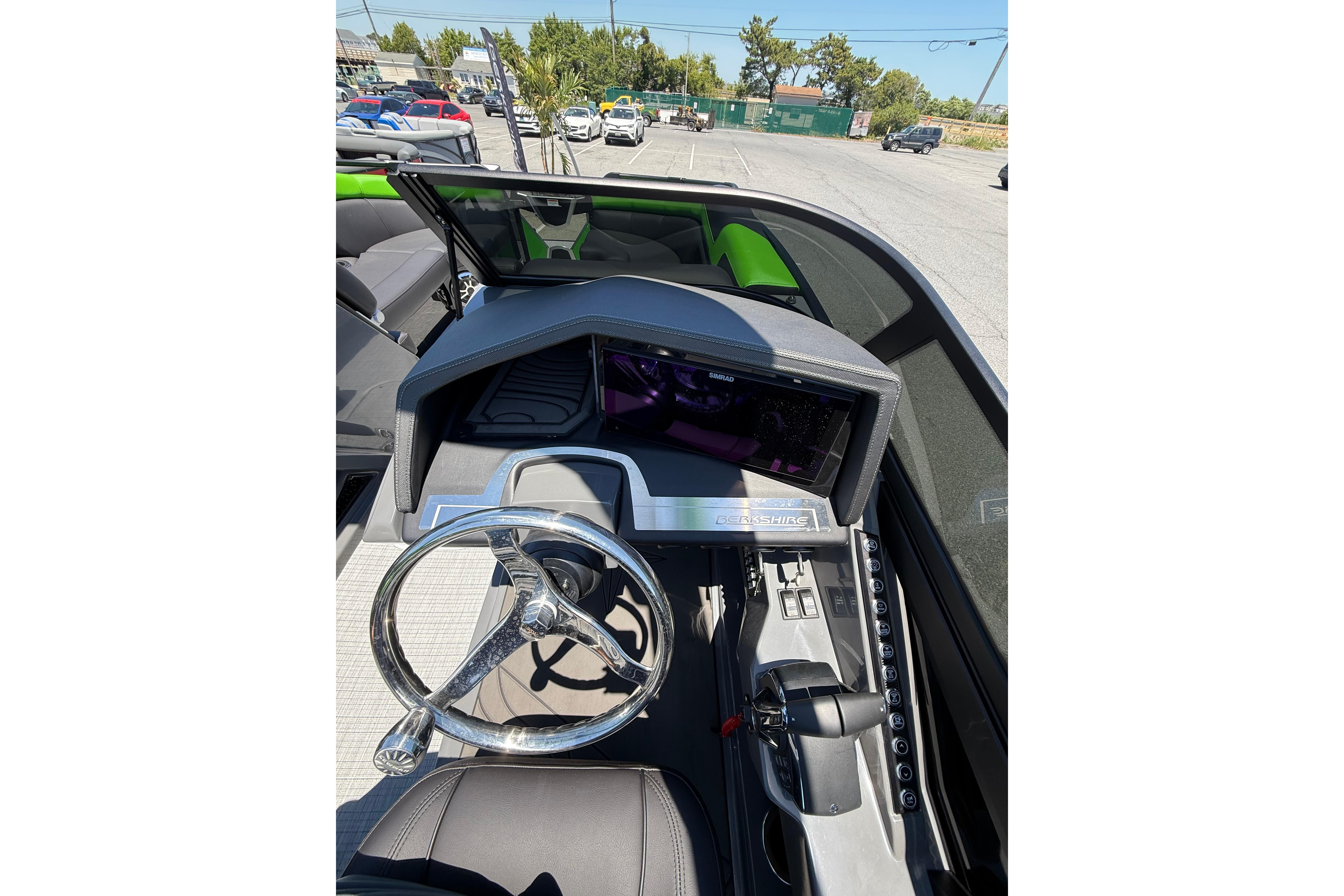 2026 Berkshire Sport SLX9 DC dashboard with modern steering wheel and controls.